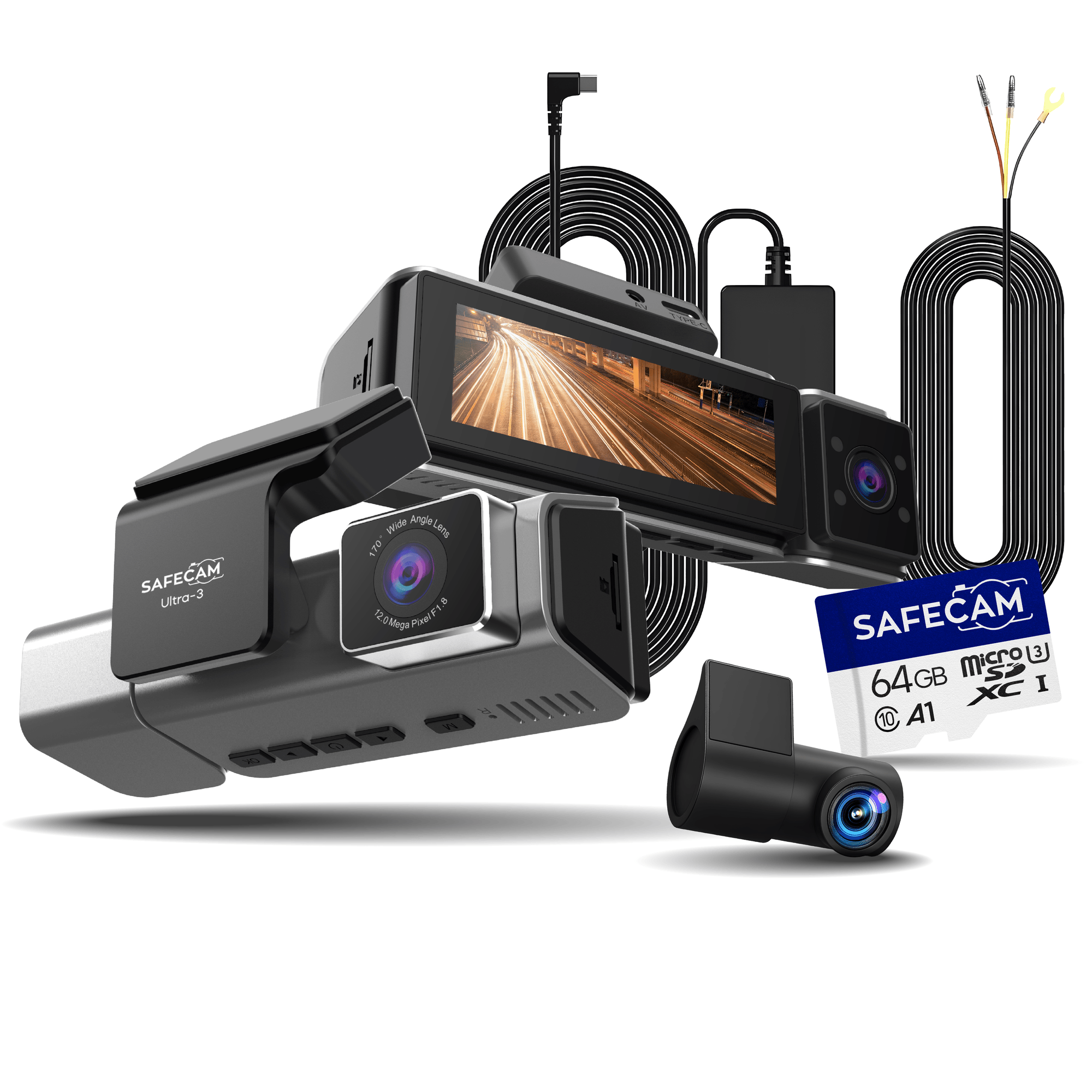 Ultra-3 + 64GB SD Card + 24-H Hardwire Kit