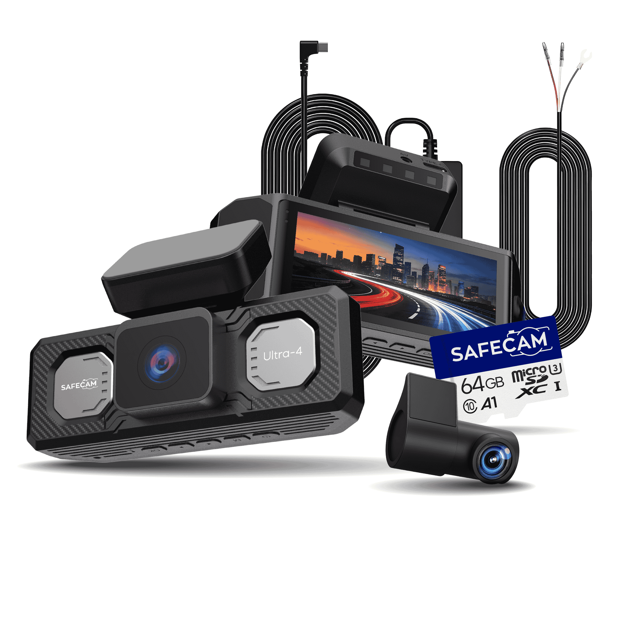Complete - Ultra-4 + 64GB SD Card + 24-H Hardwire Kit