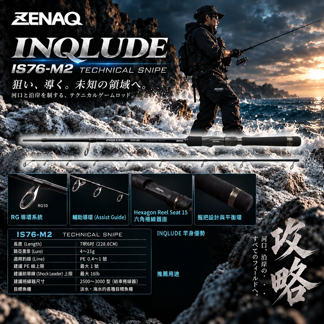 ZENAQ INQLUDE IS76-M2 TECHNICAL SNIPE – 恆灃企業有限公司