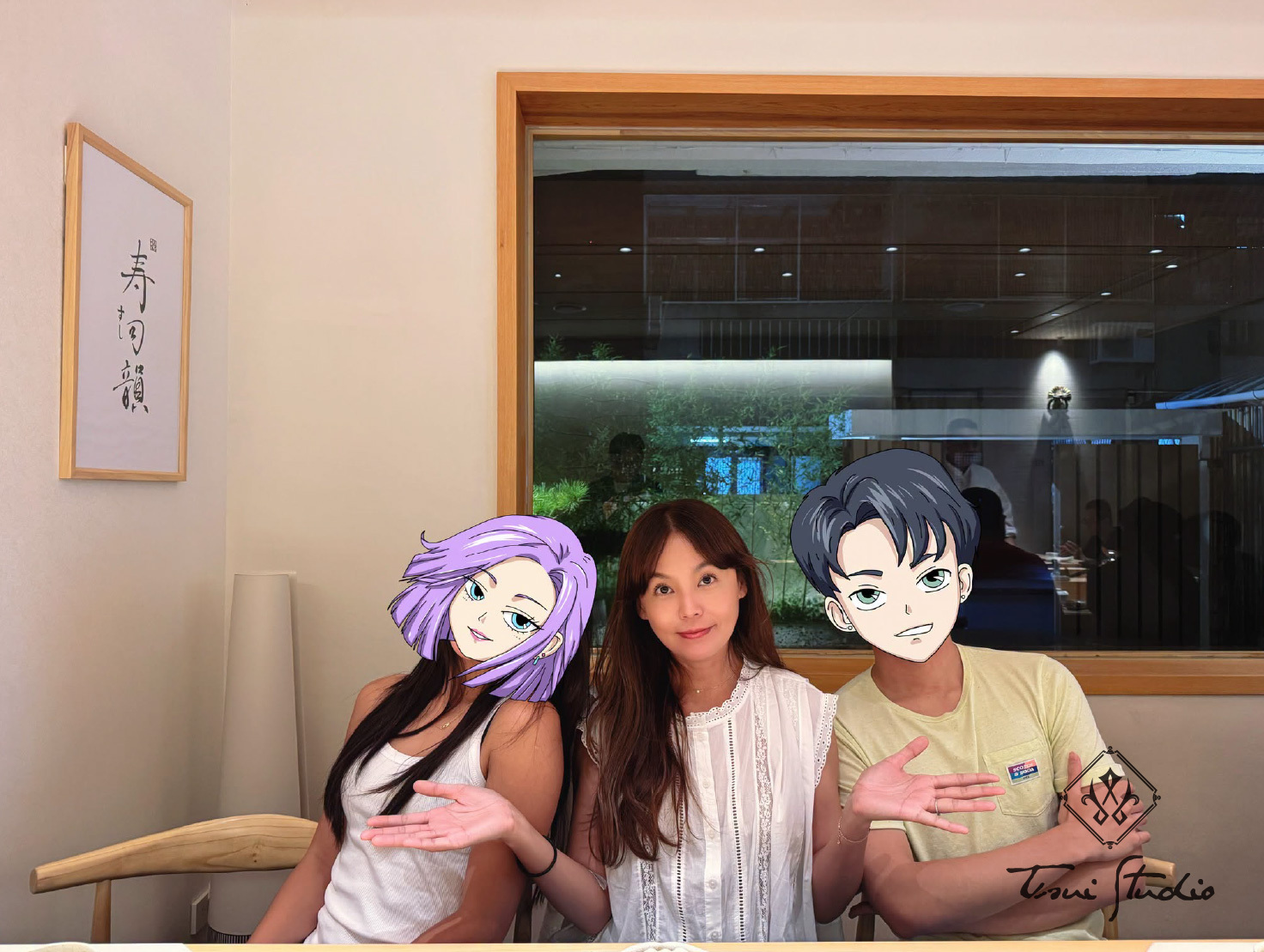 橫向1