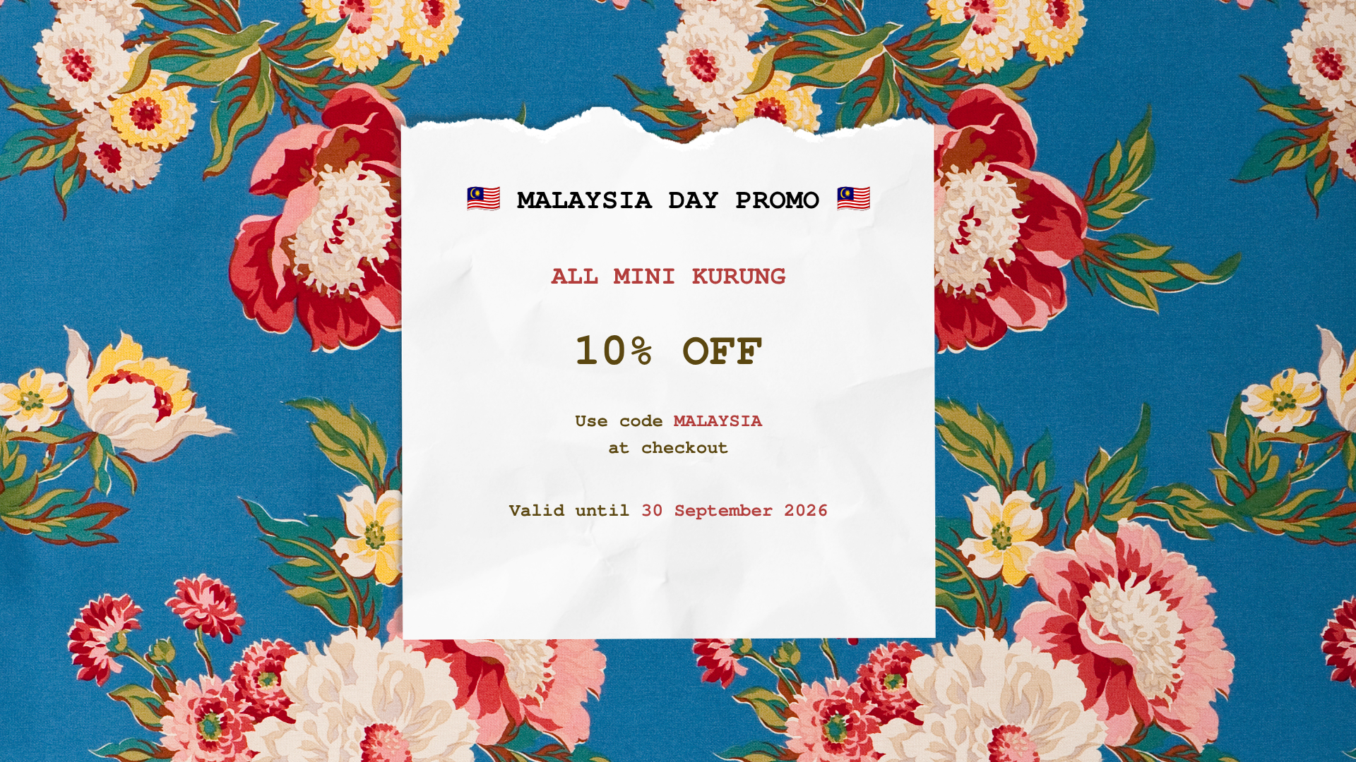 A Little Treat for Malaysia Day