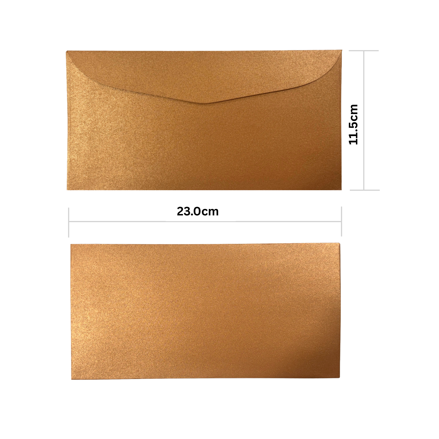 珠光古銅邀請卡歐式信封 11.5cm x 23.0cm