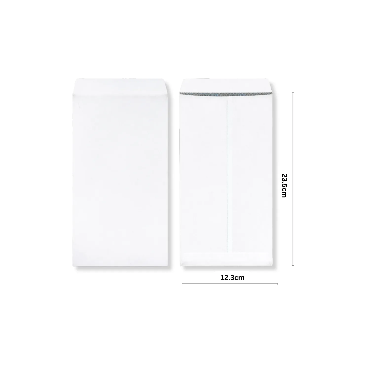 中式信封-雙層保密封 12K 規格：12.3cm X 23.0cm 標準型：100.0g