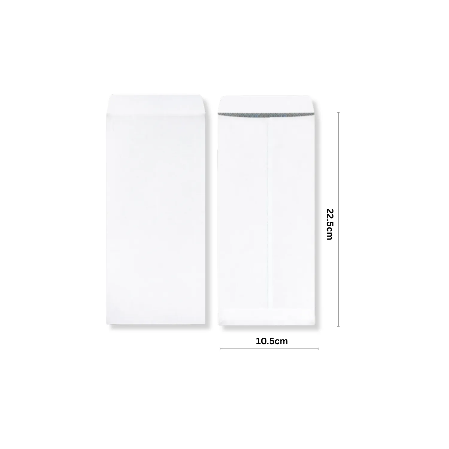 中式信封-雙層保密封  15K 規格：10.5cm X 22.5cm 標準型：100.0g