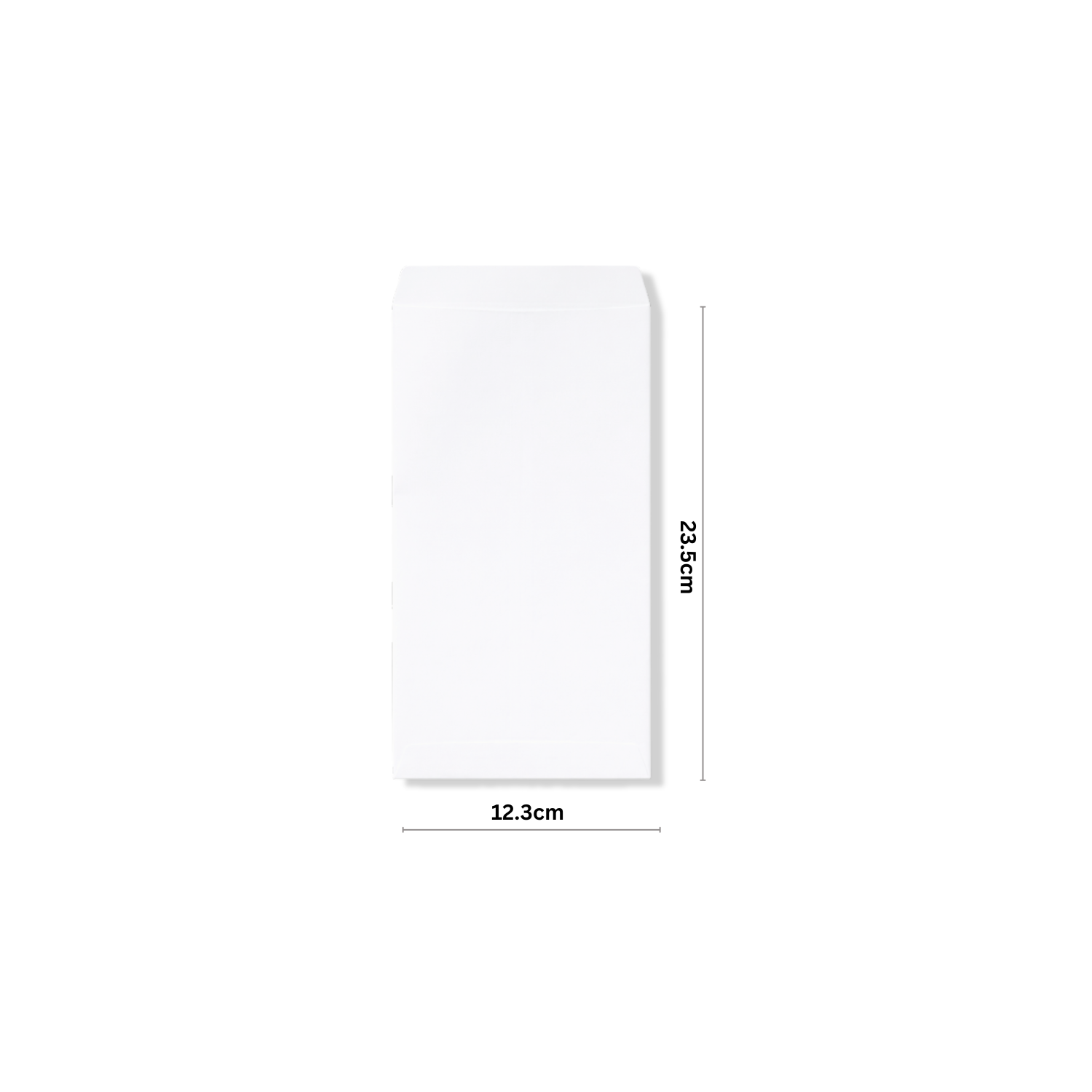 中式信封-白道林 12K 規格：12.3cm X 23.5cm 標準型：100.0g