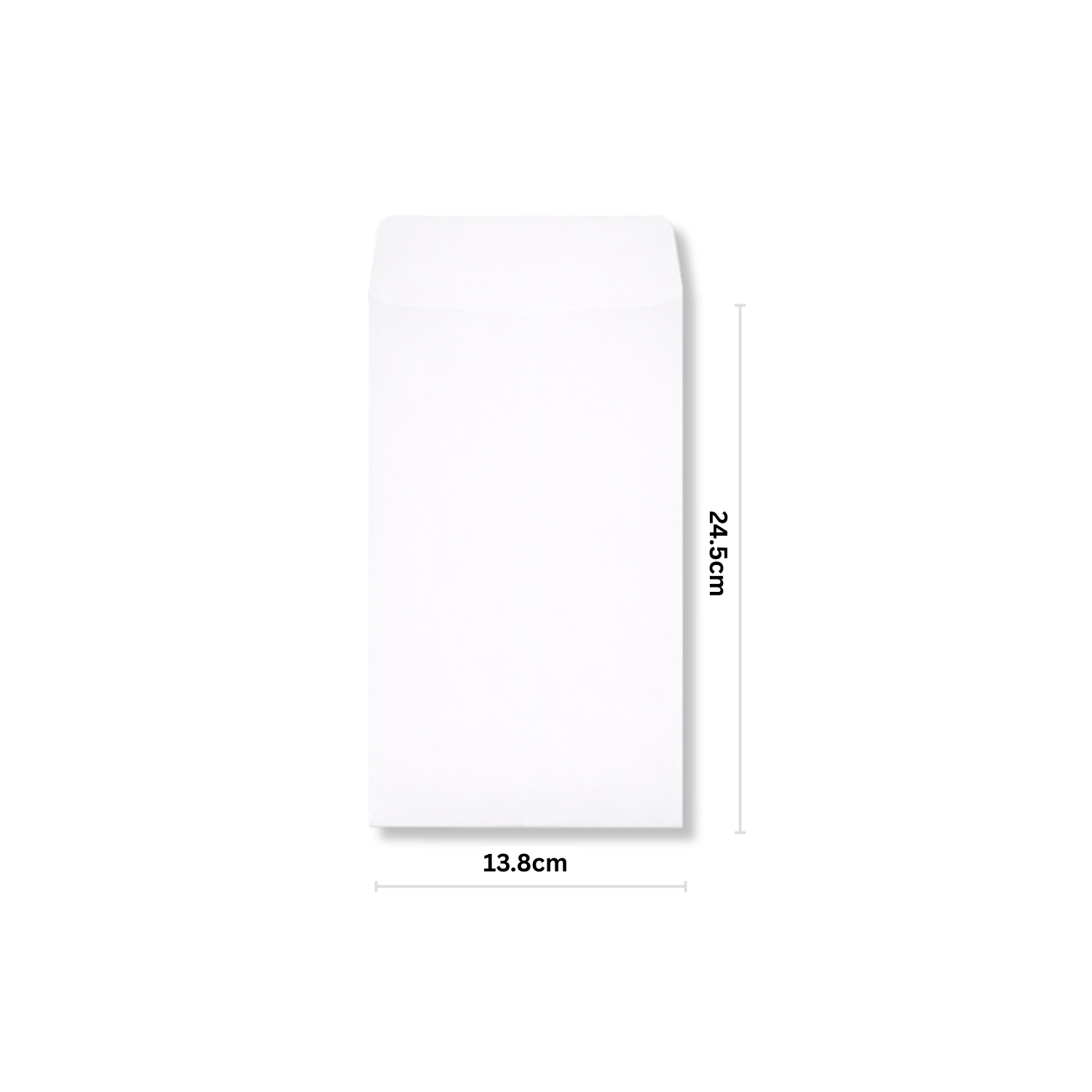 中式公文封-白牛皮 大12K 規格：13.8cm X 24.5cm 標準型：100.0g