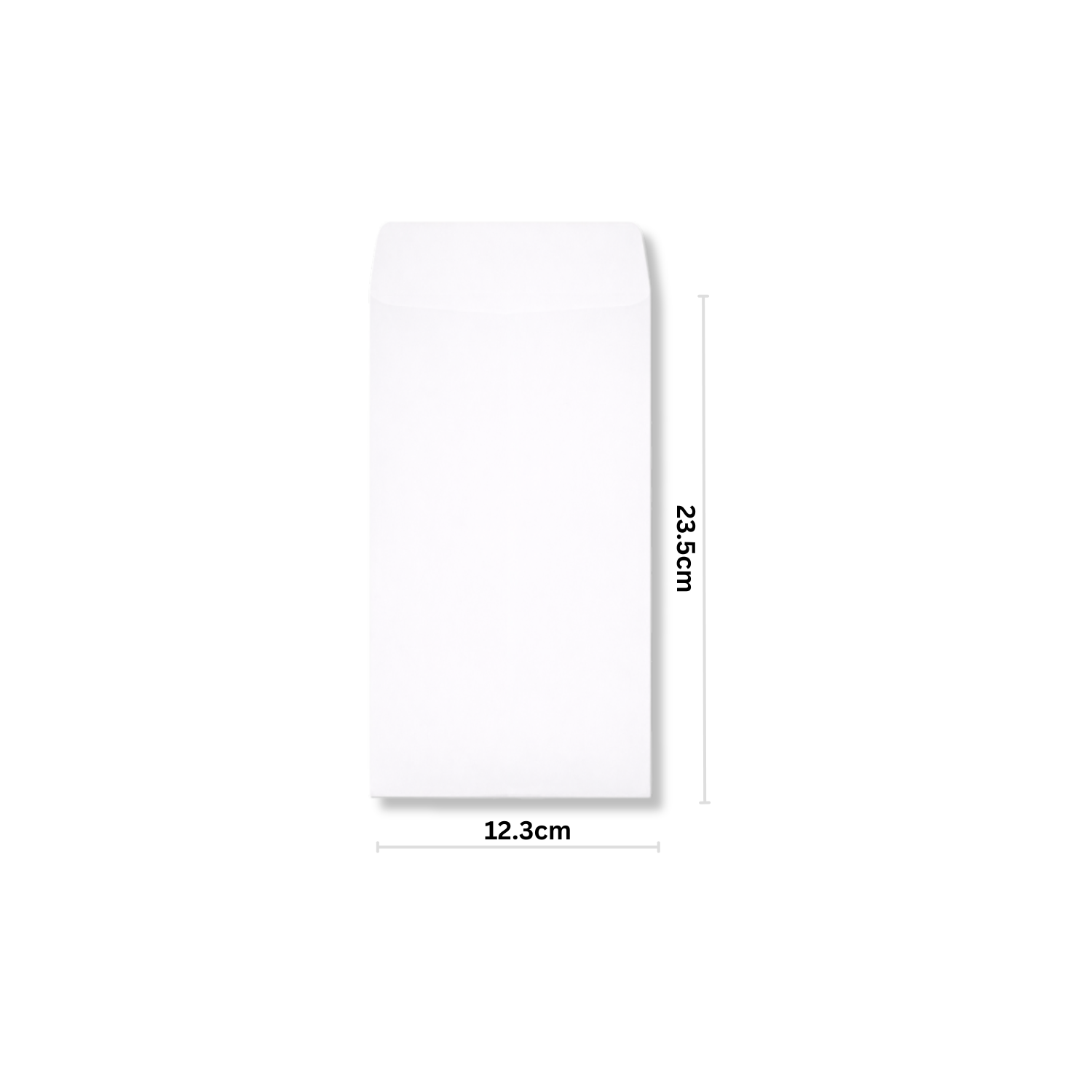 中式公文封-白牛皮 12K 規格：12.3cm X 23.0cm 標準型：100.0g