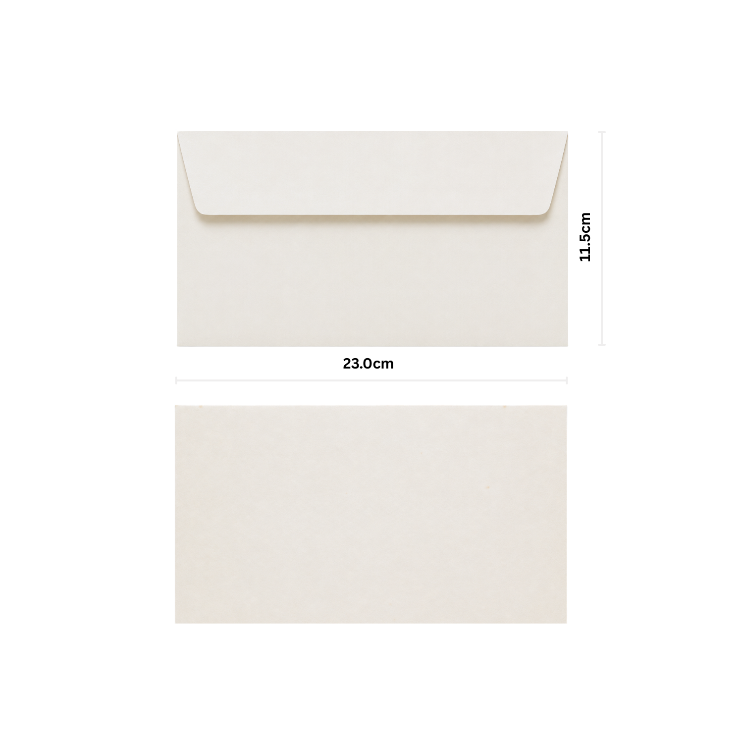 米白美術歐式信封 11.5cm x 23.0cm(100g)