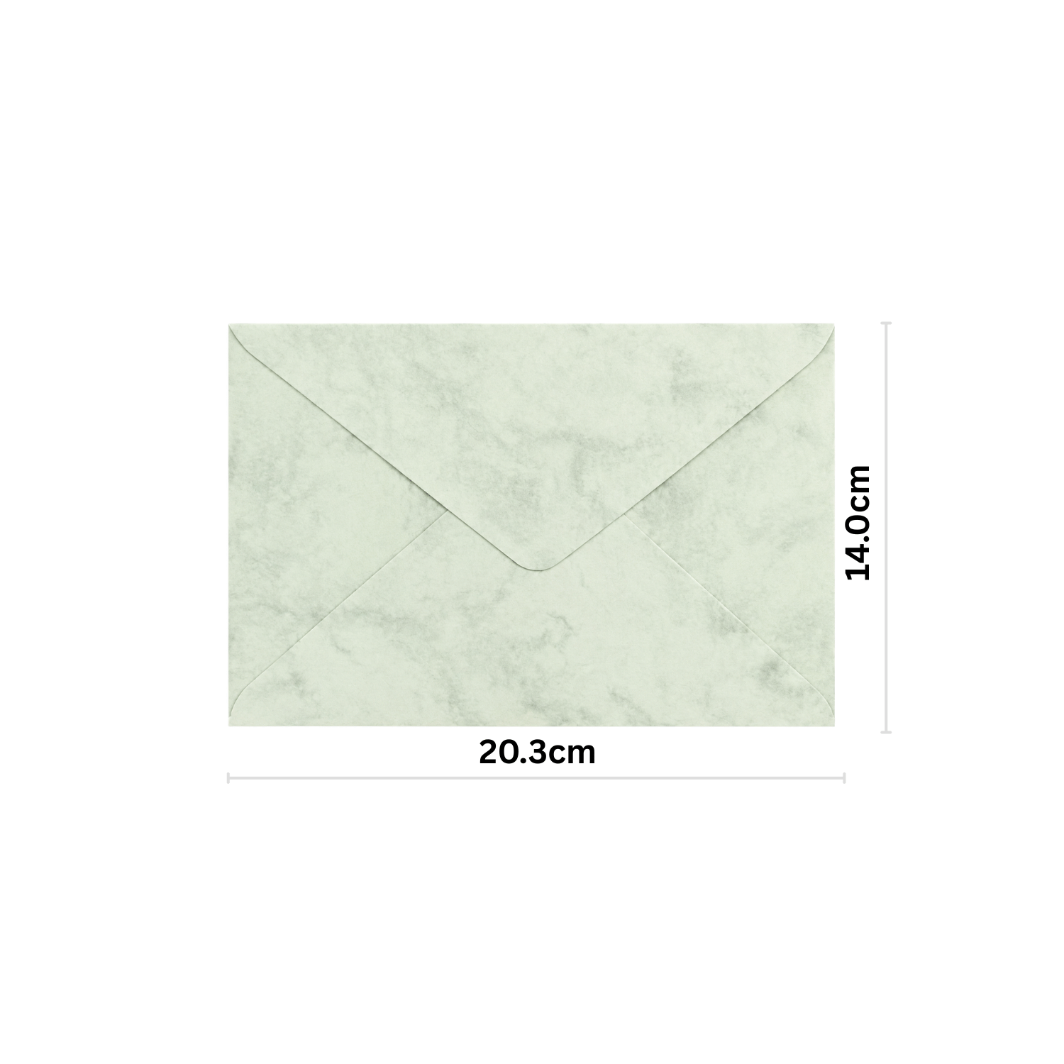 綠色大理石紋西式信封 14.0cm x 20.3cm (110g)