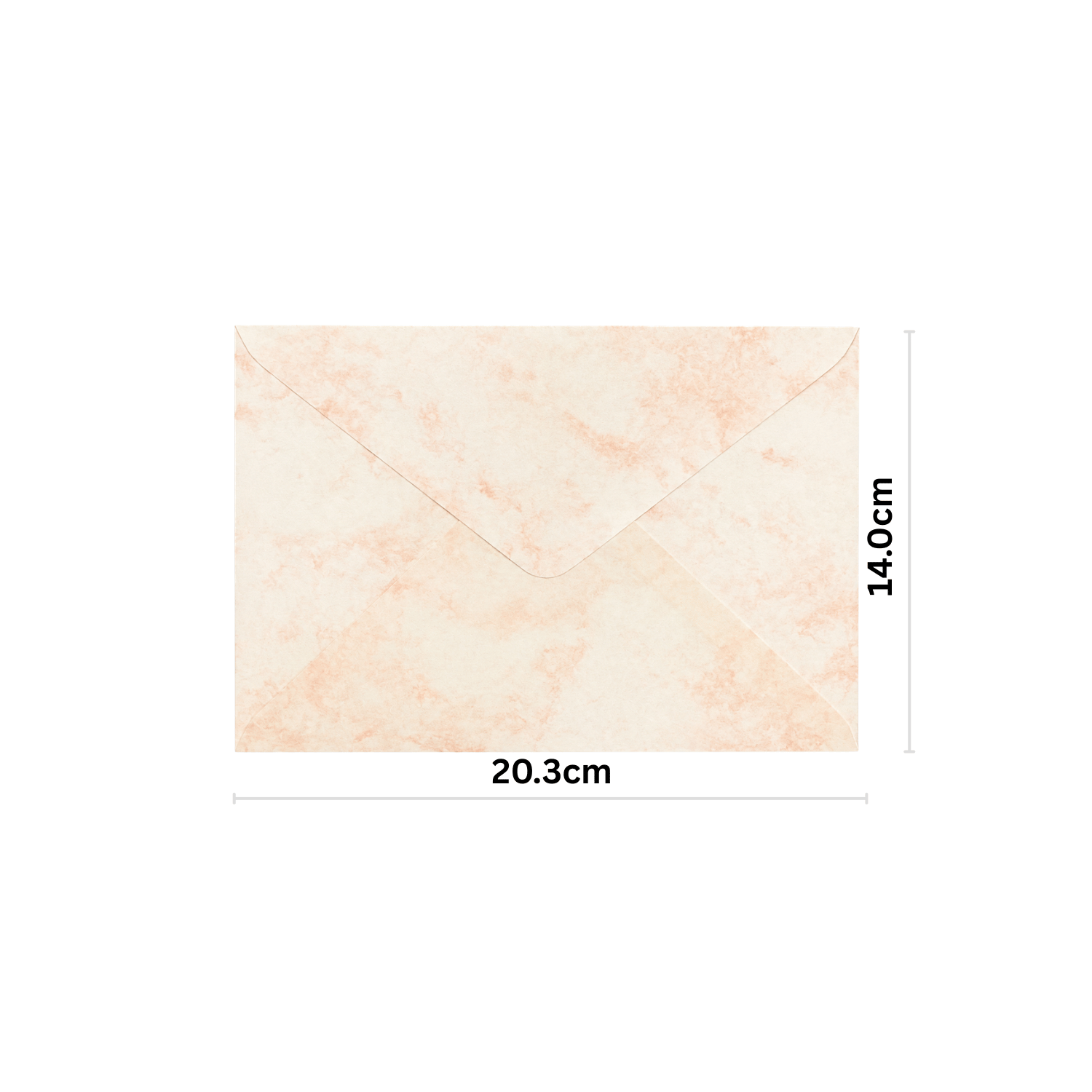 粉色大理石紋西式信封 14.0cm x 20.3cm (120g)