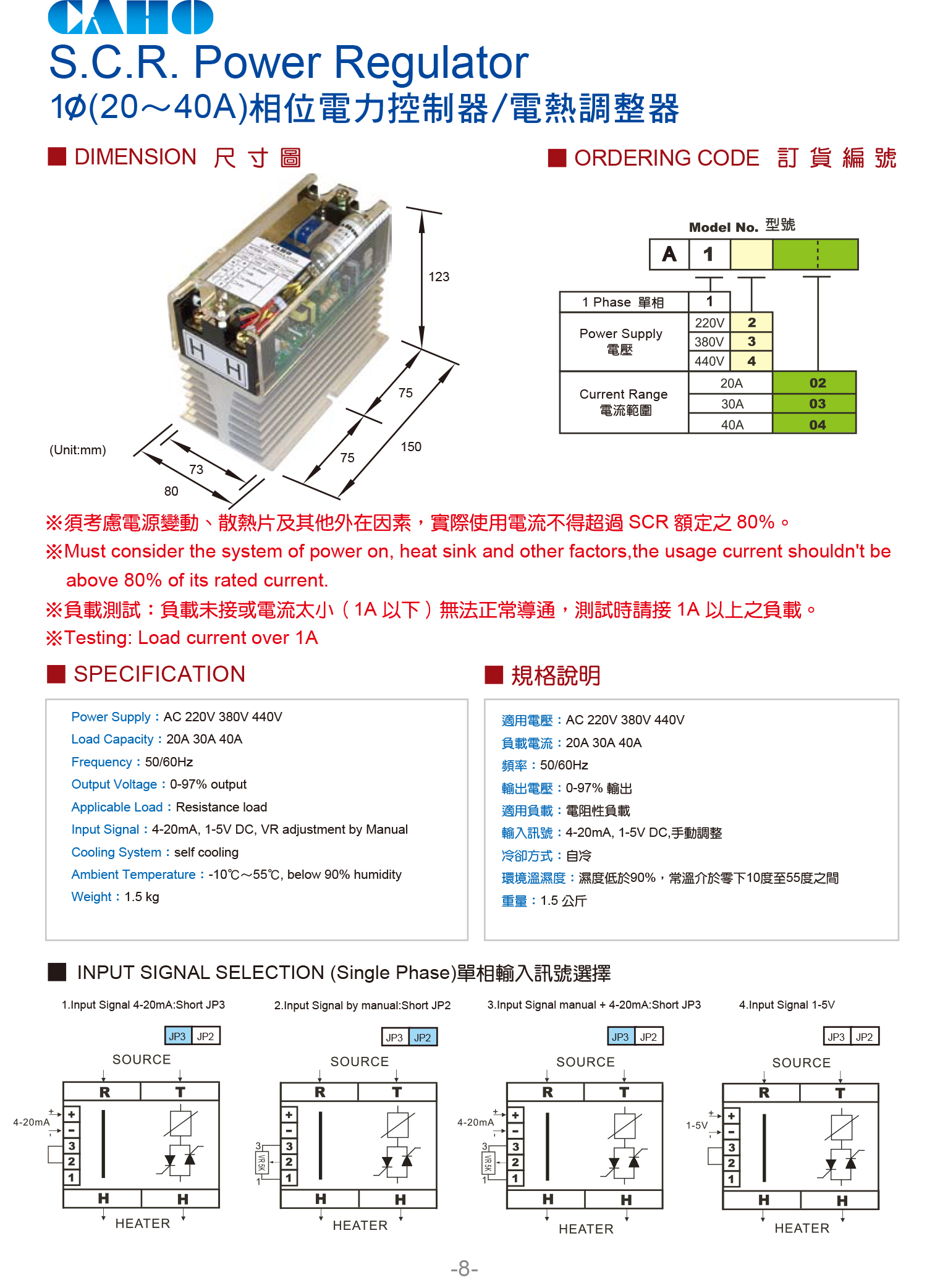 相位電力控制器