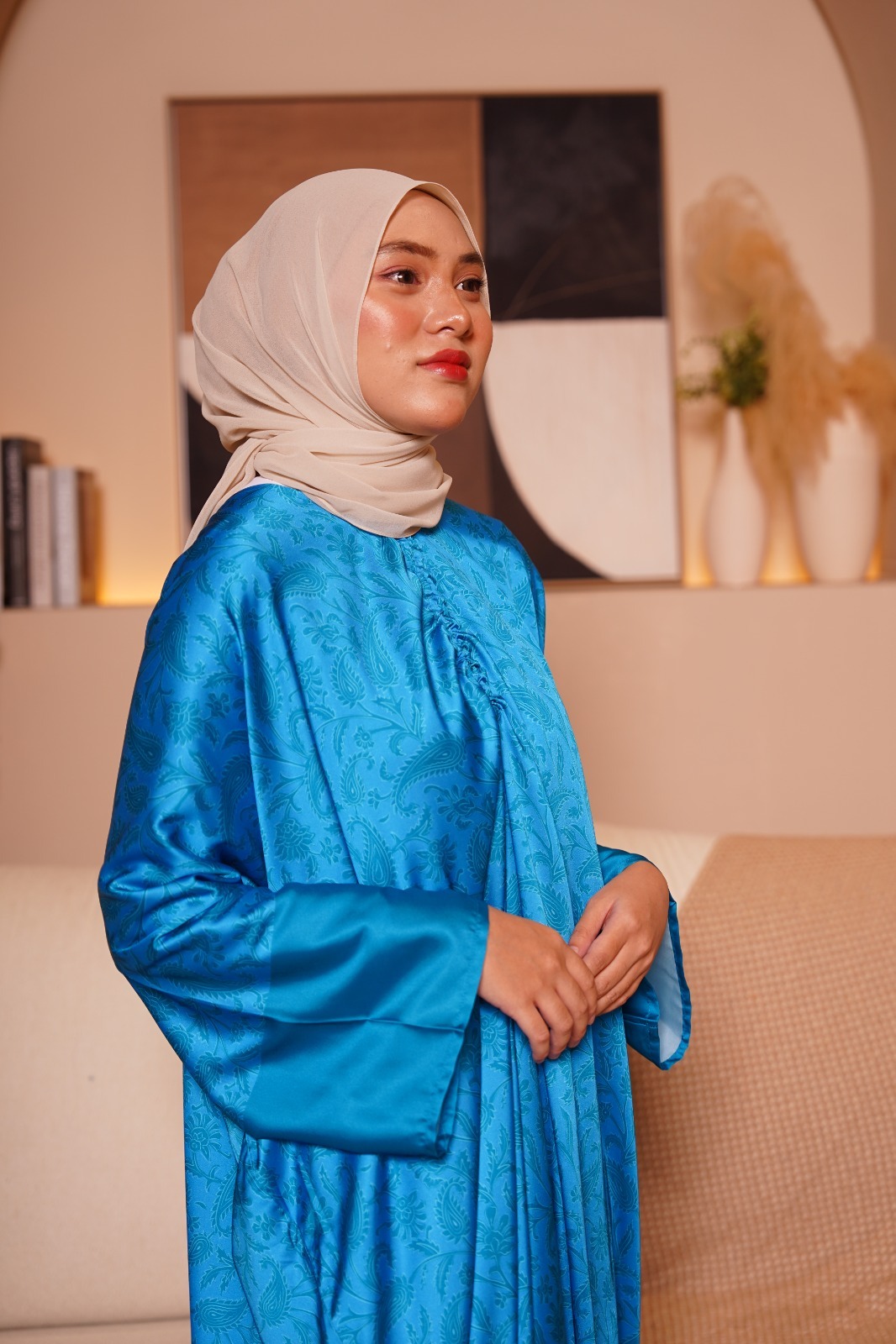 premium anggun pleats kaftan