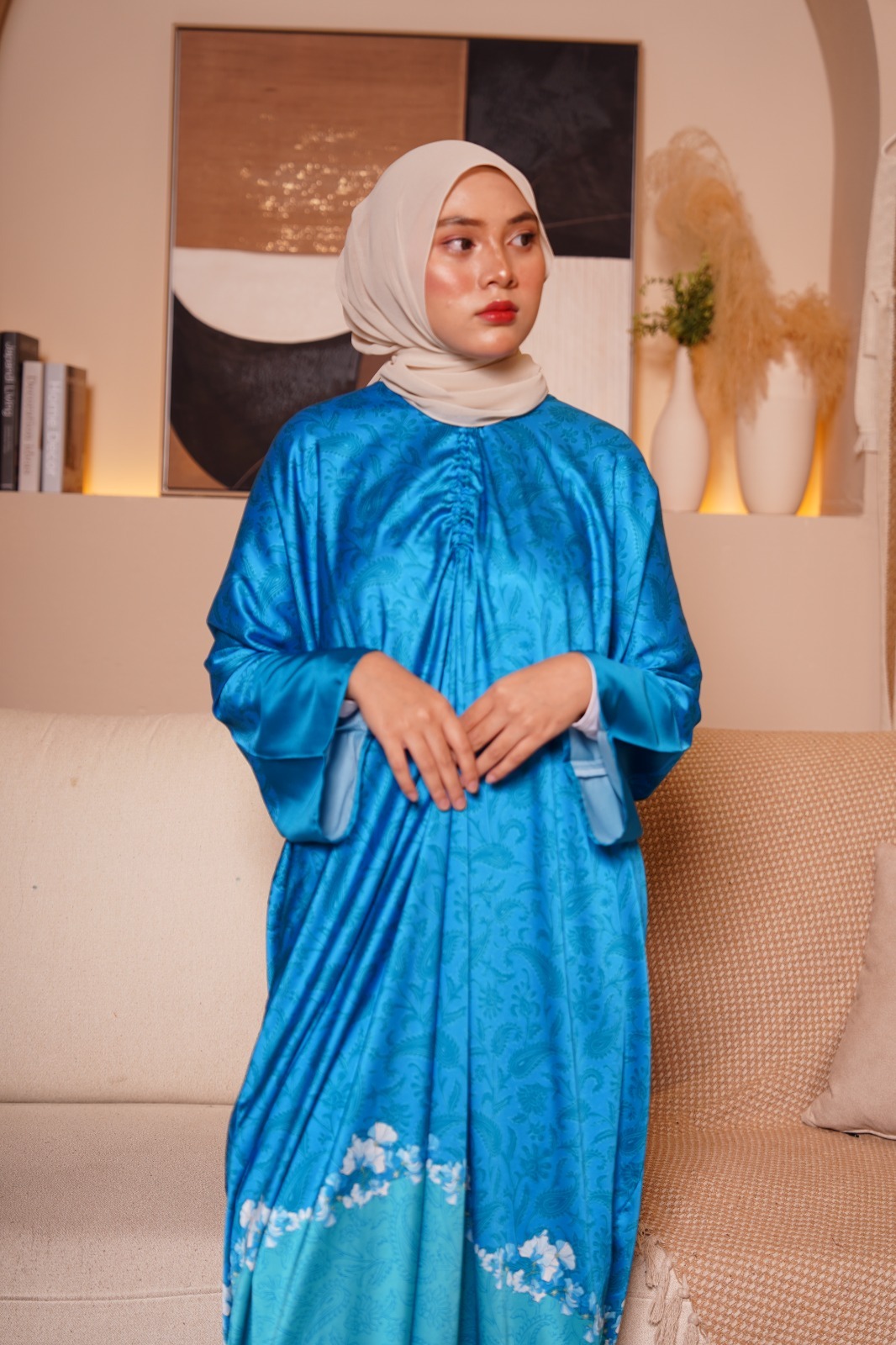 premium anggun pleats kaftan