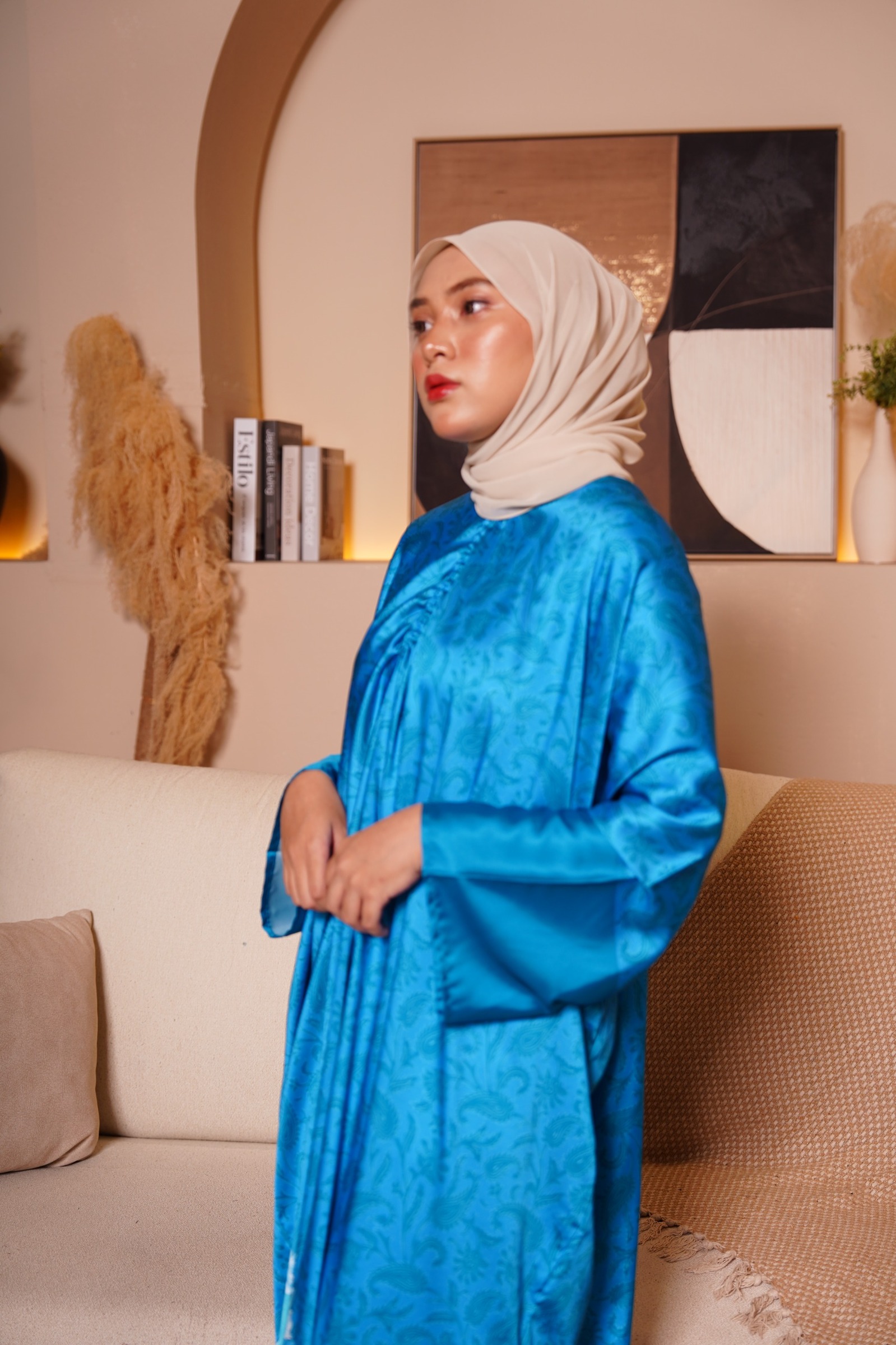 premium anggun pleats kaftan
