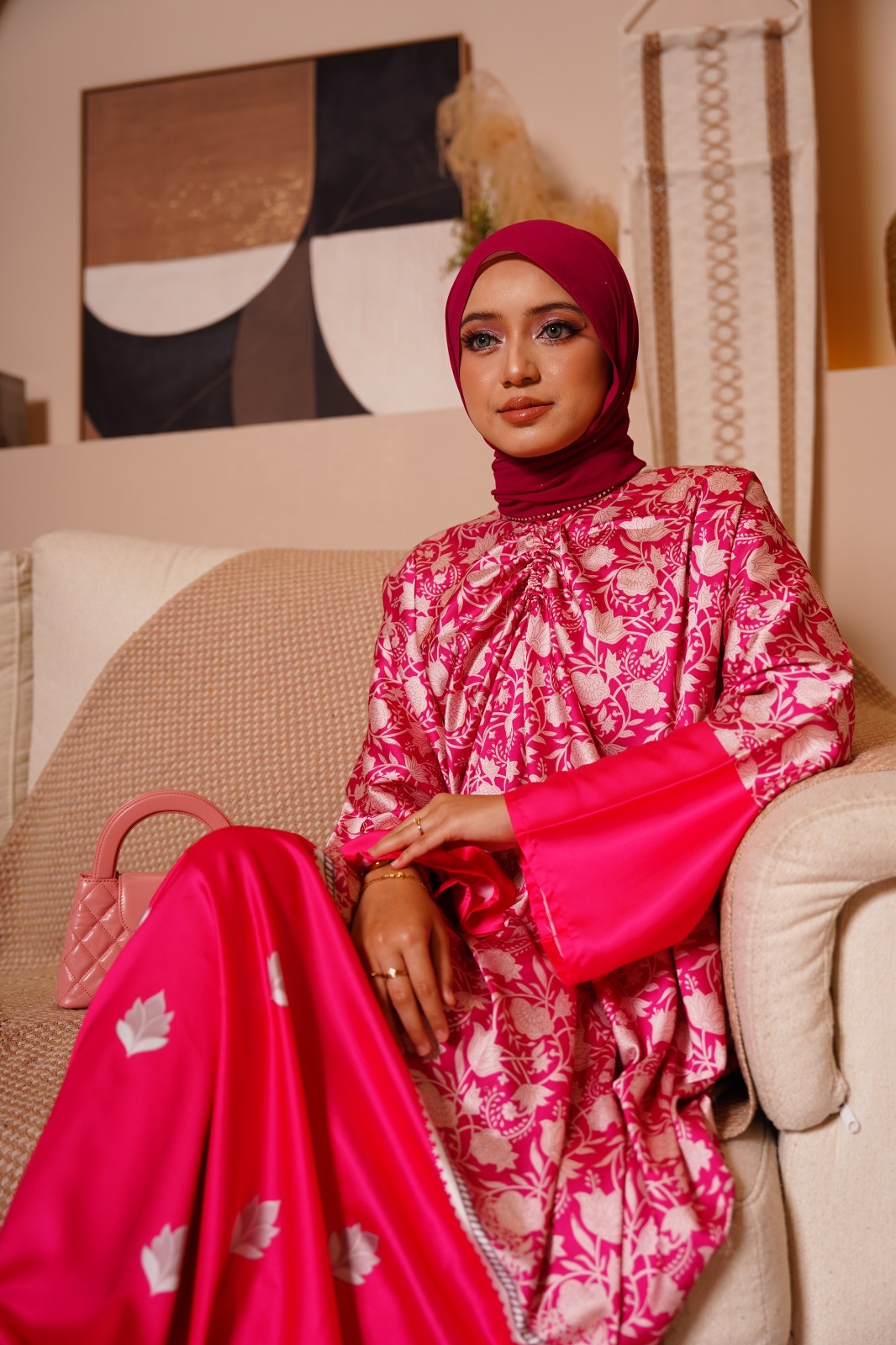 premium anggun pleats kaftan