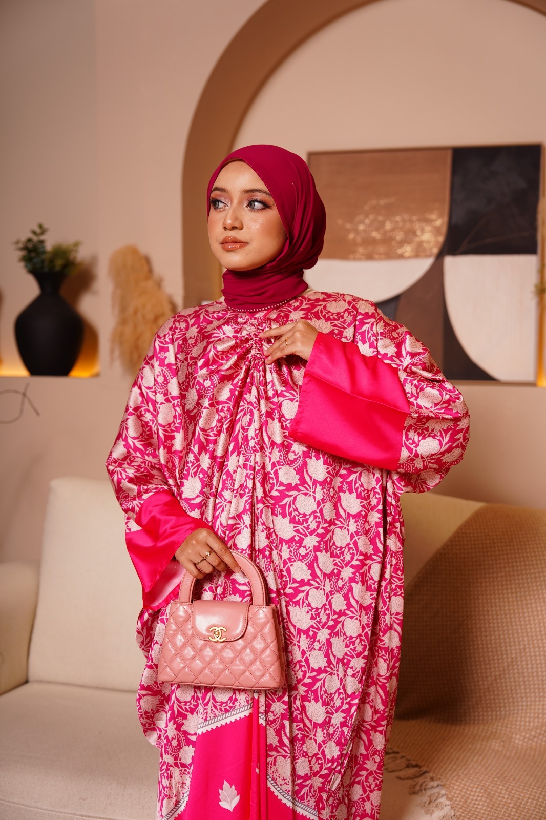 premium anggun pleats kaftan