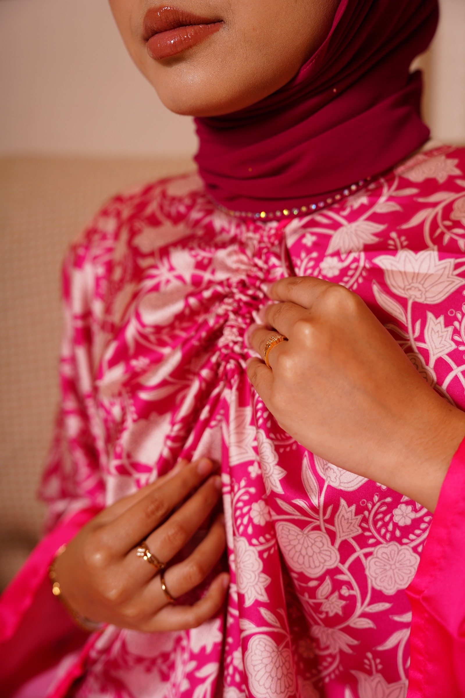 premium anggun pleats kaftan