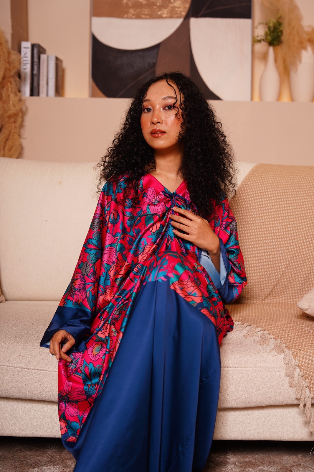 premium anggun pleats kaftan
