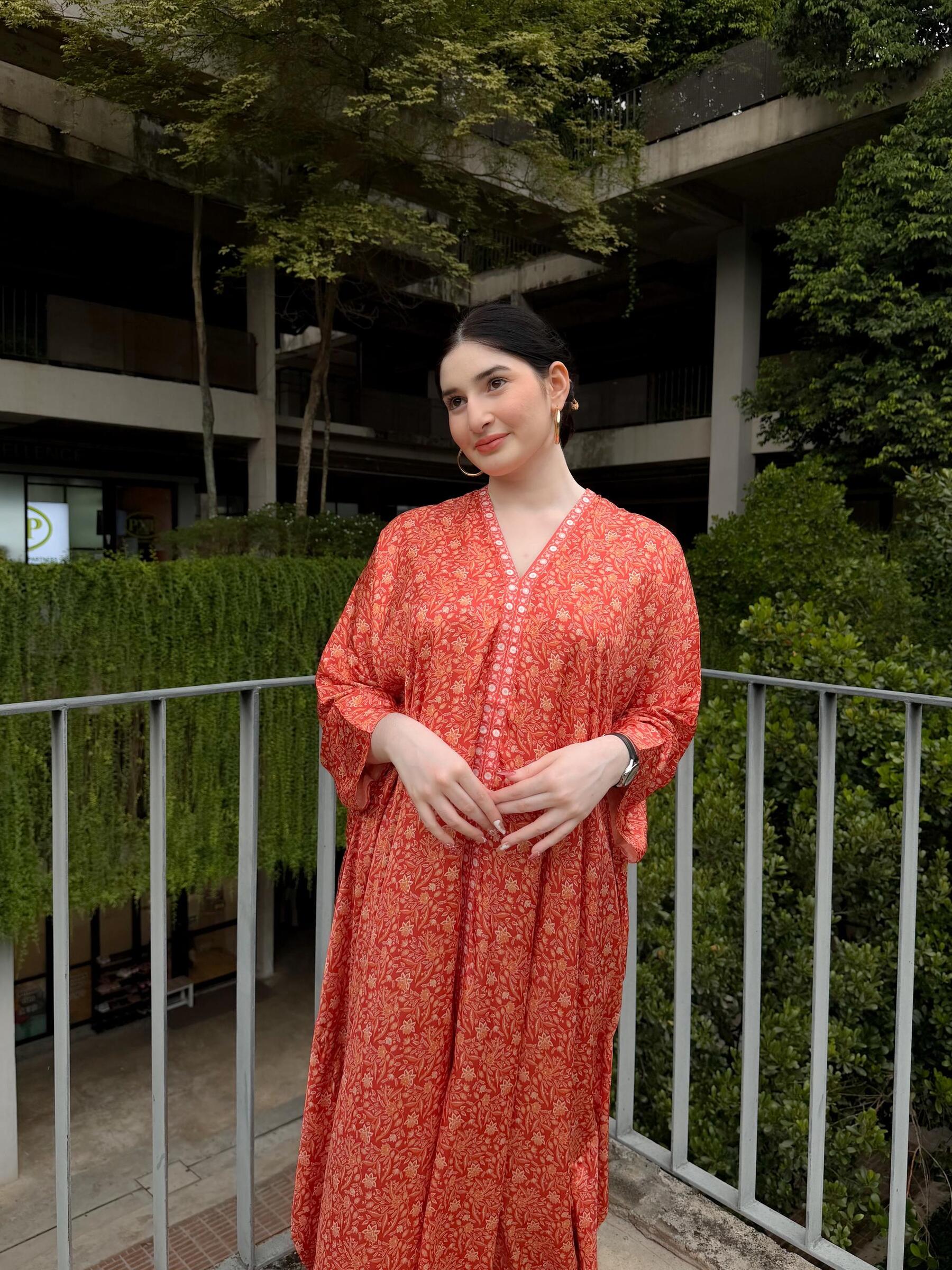Marissa Kaftan Brique Orange