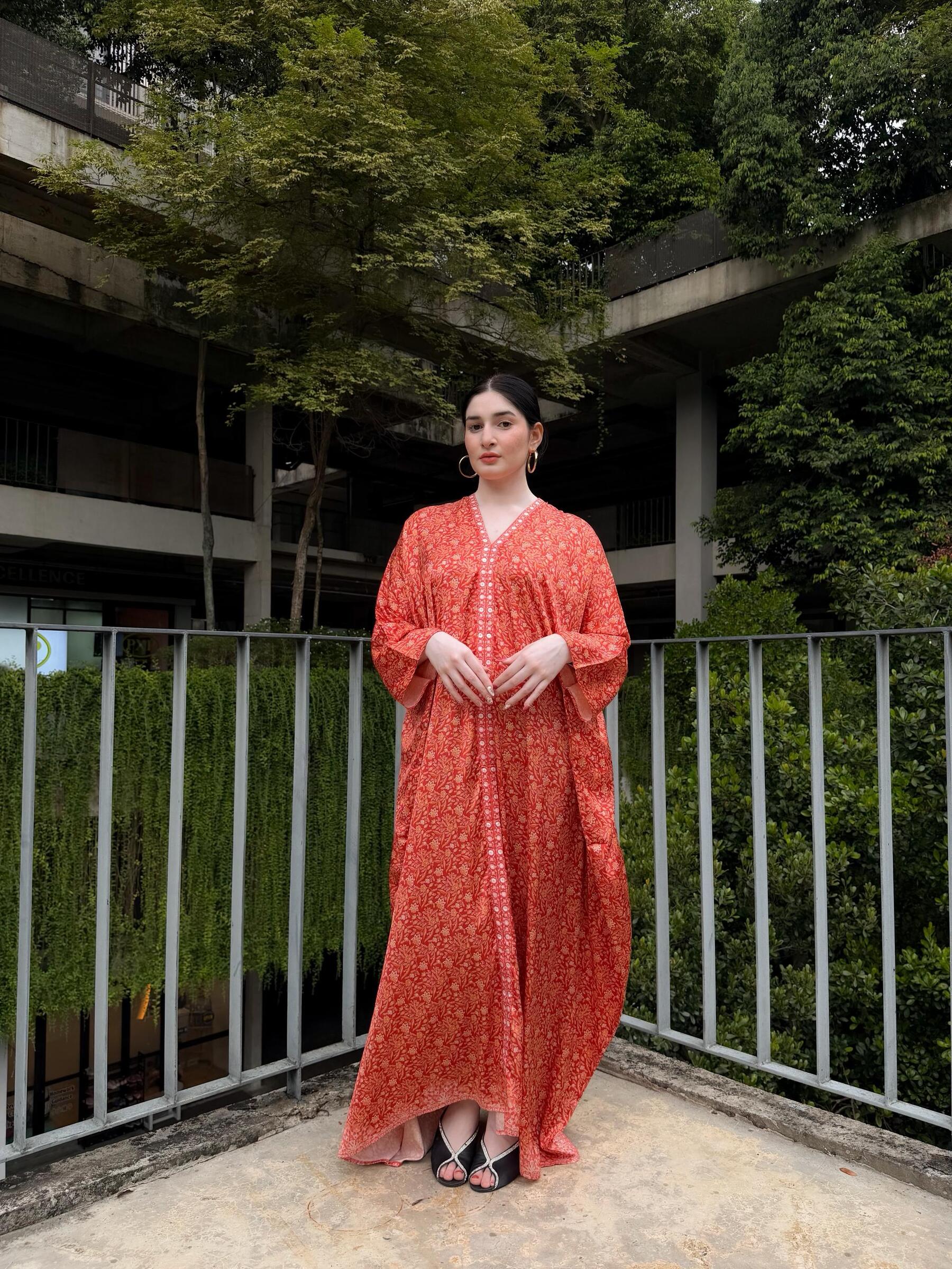 Marissa Kaftan Brique Orange