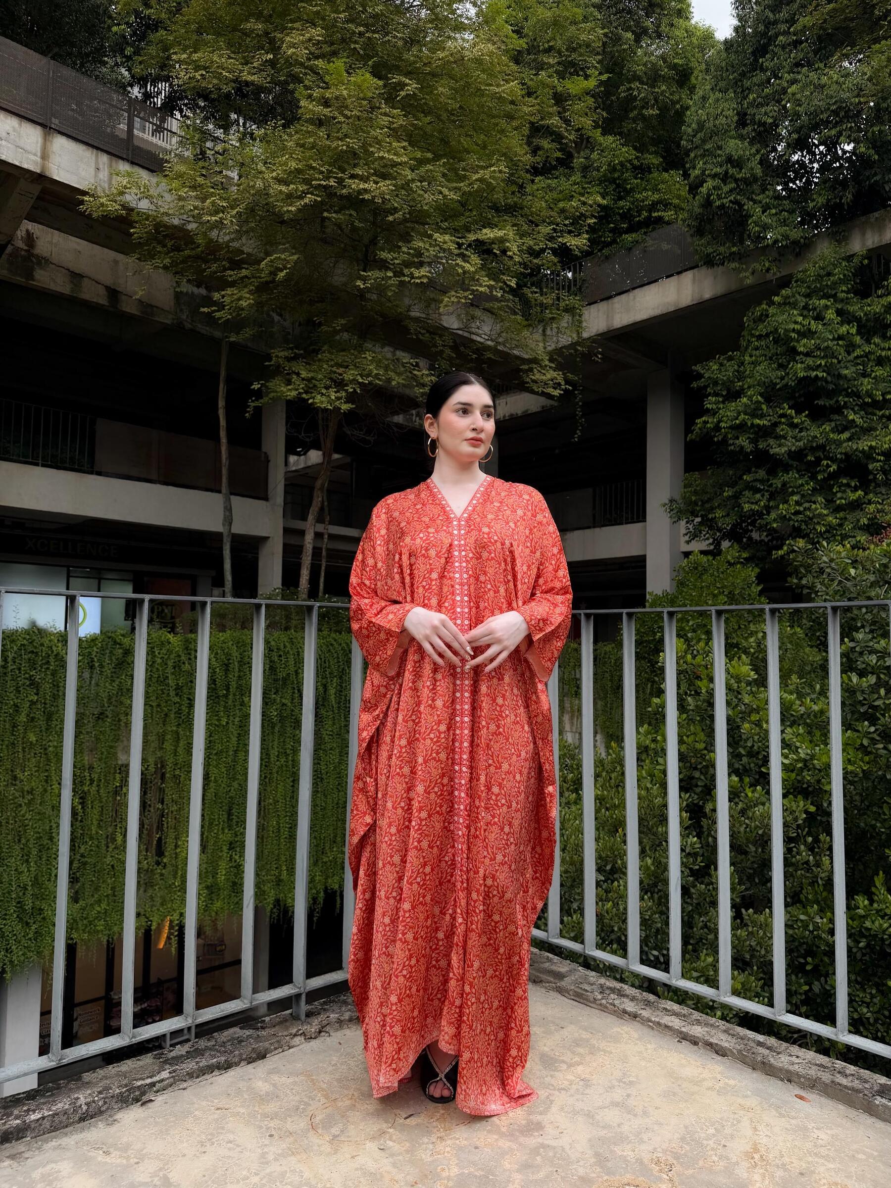 Marissa Kaftan Brique Orange