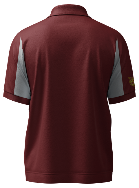 Oversized Polo - Red Back