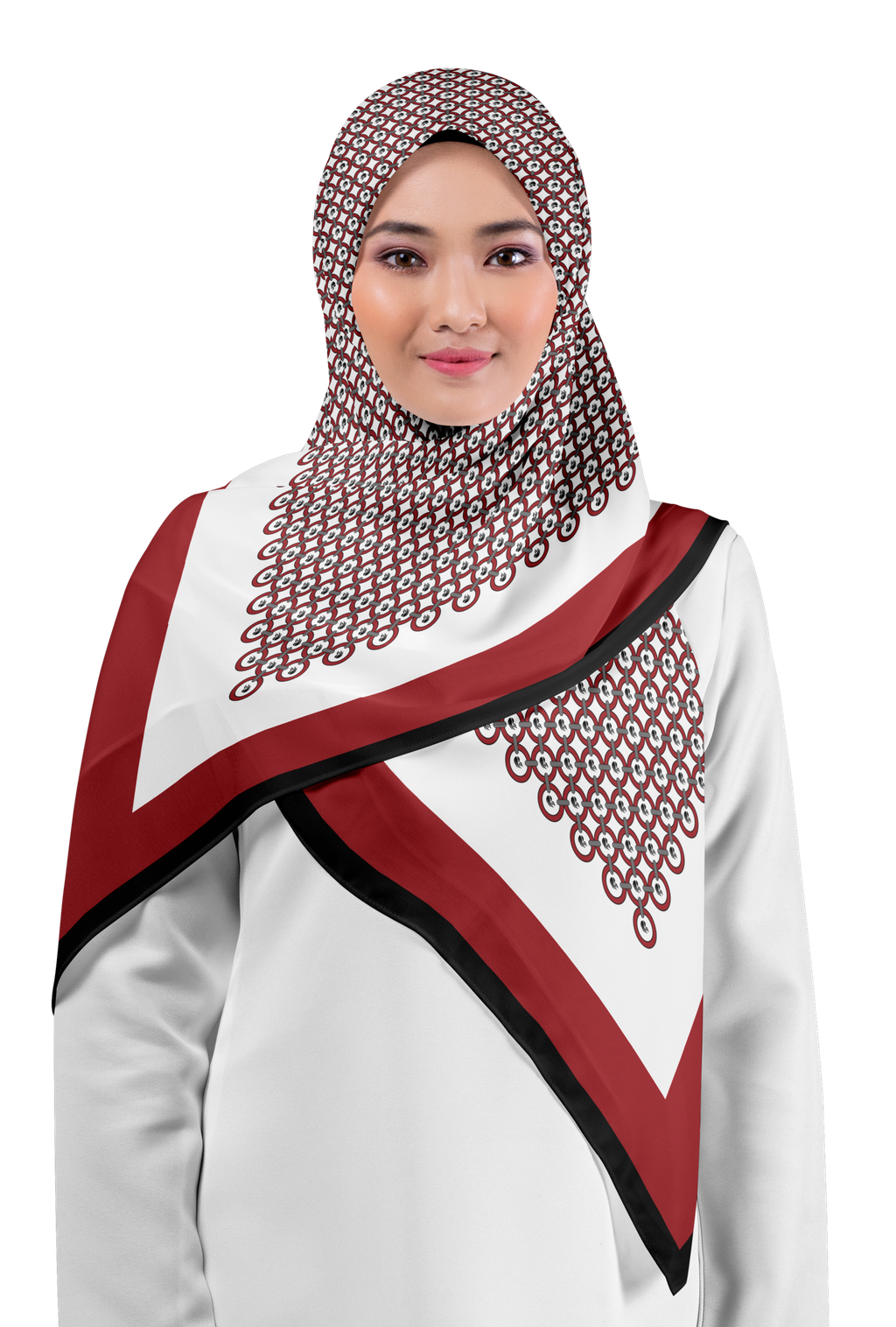 Scarf Tudung Bawal - Front View