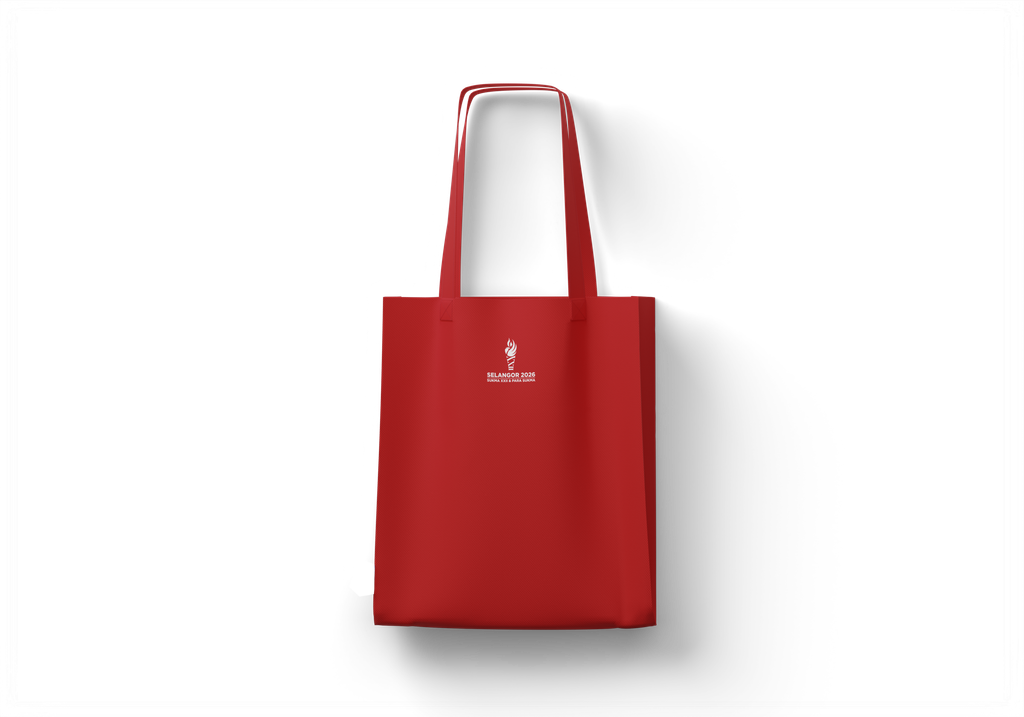 Non Woven Bag Red2 Mockup