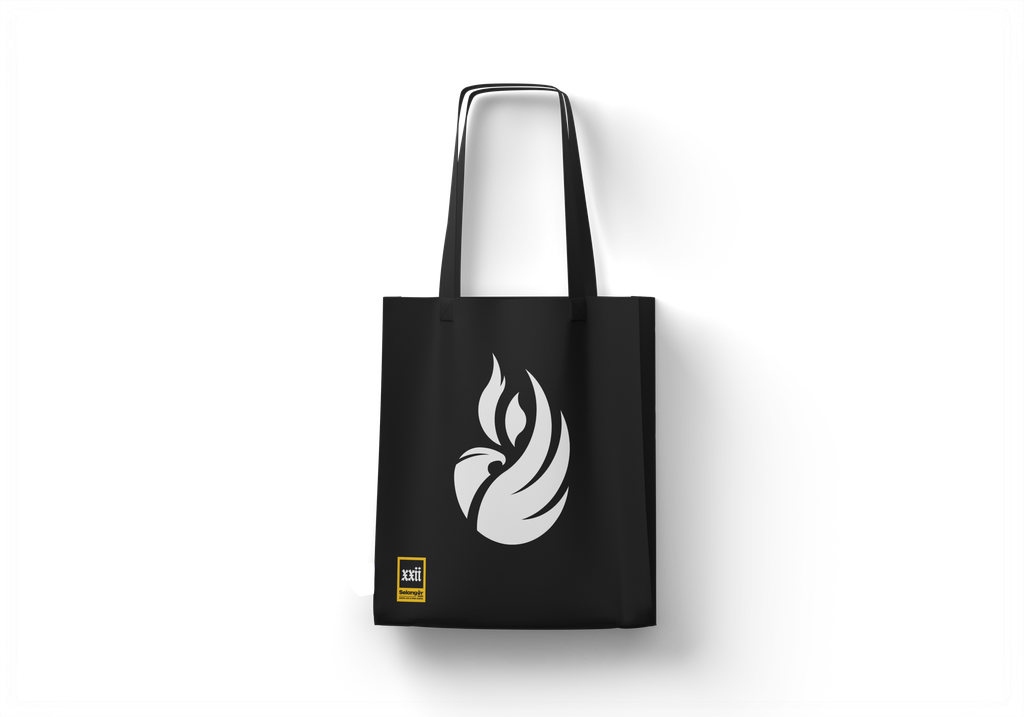Non Woven Bag Black Mockup