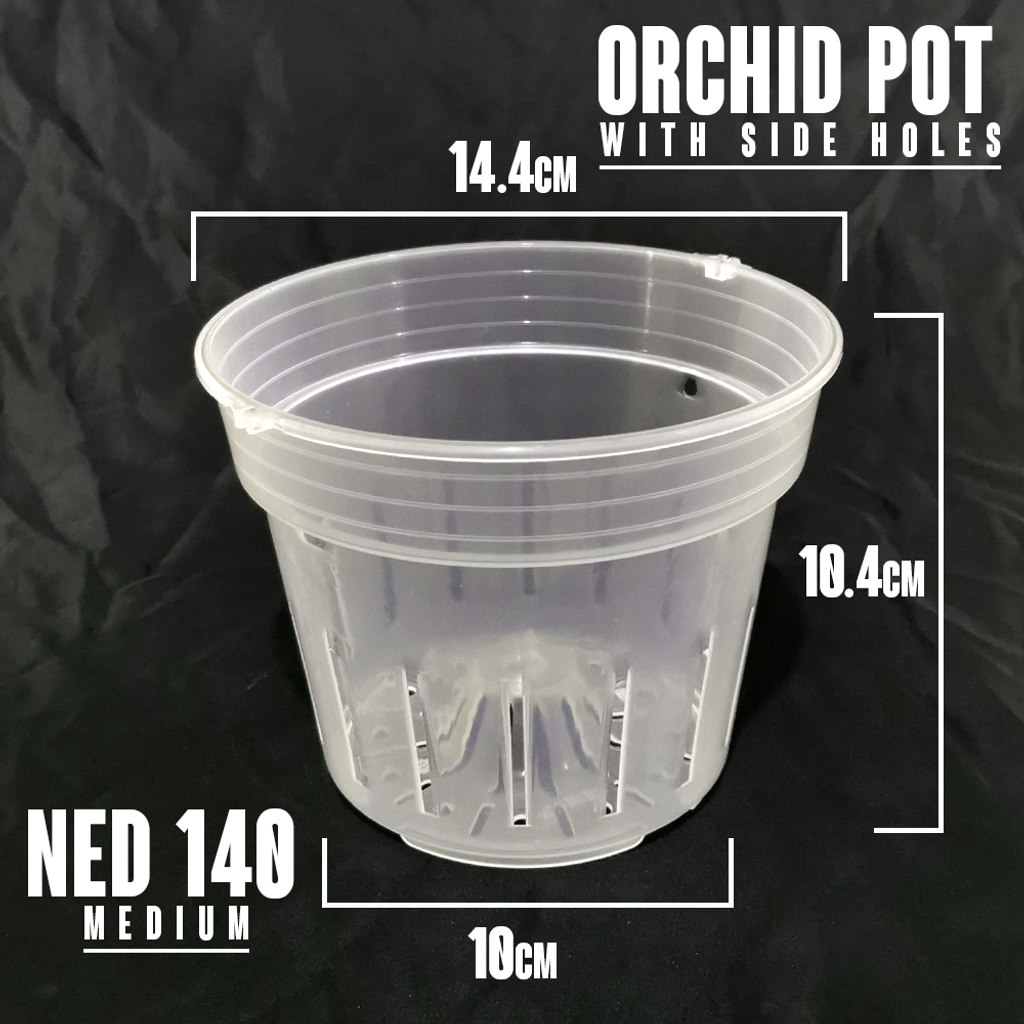 Orchid Pot W Side Holes 140