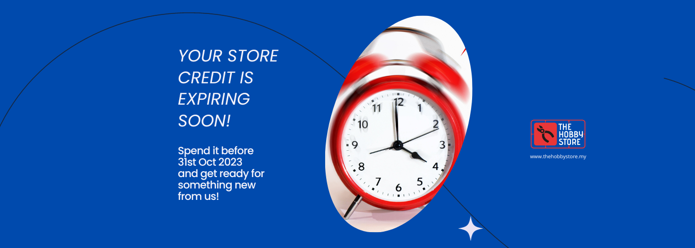 Spend your store credit before 31st Oct 2023 and get ready for something new!