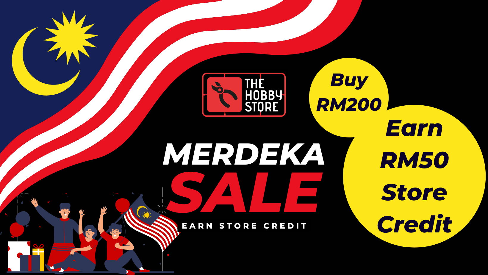 Merdeka Promo - Buy RM200 Free RM50 Store Credit