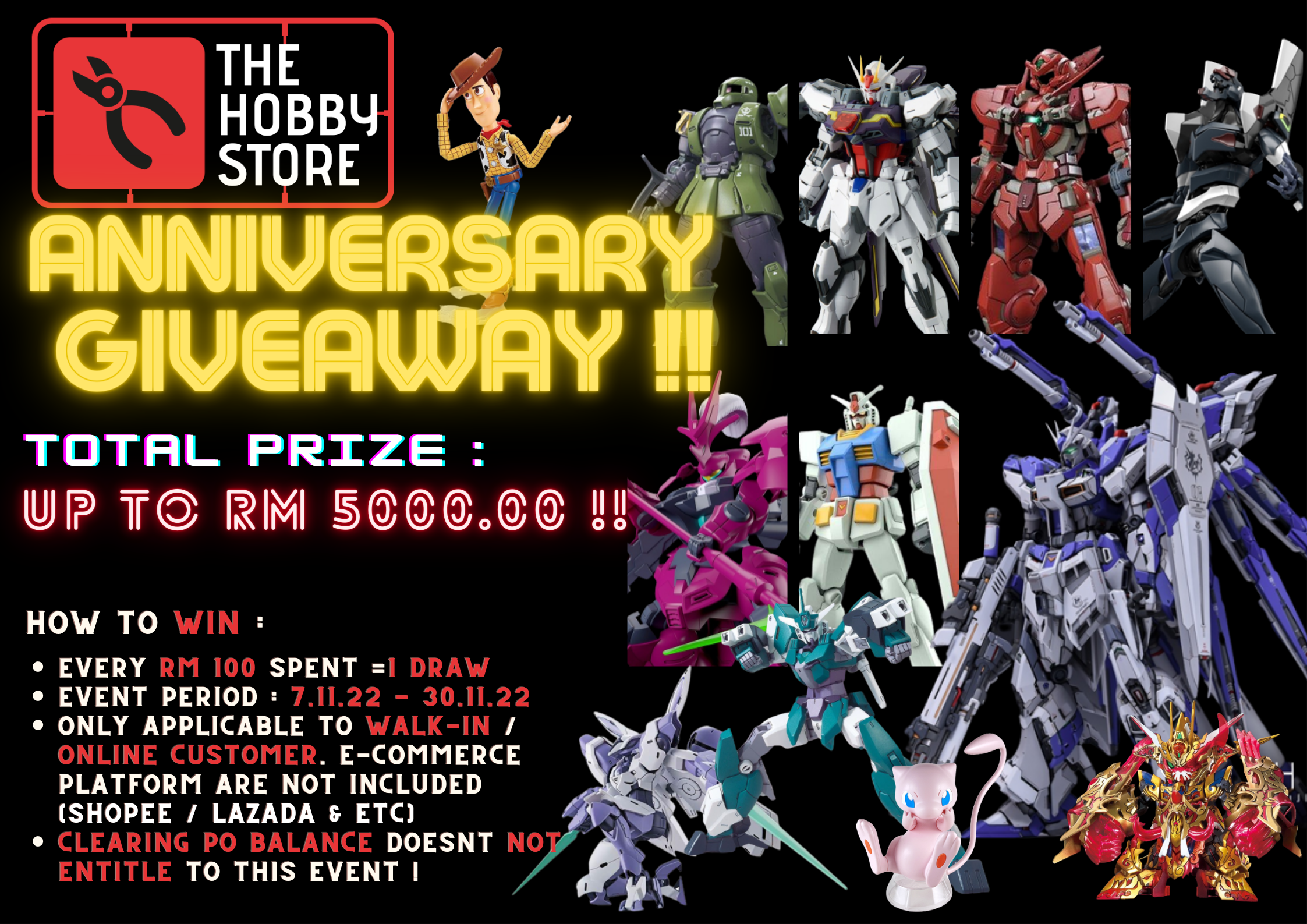 [Announcement] The Hobby Store Anniversary Give Away
