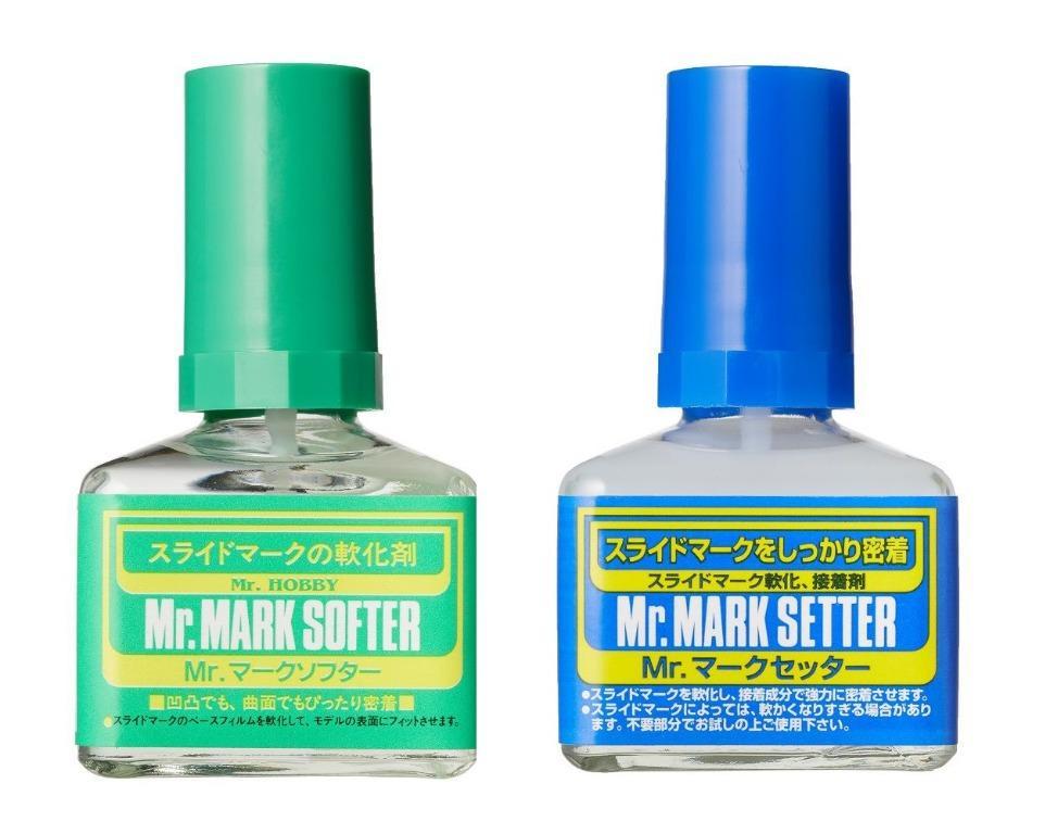 How to apply Water-Slide Decals using Mr. Mark Setter & Mr. Mark Softer