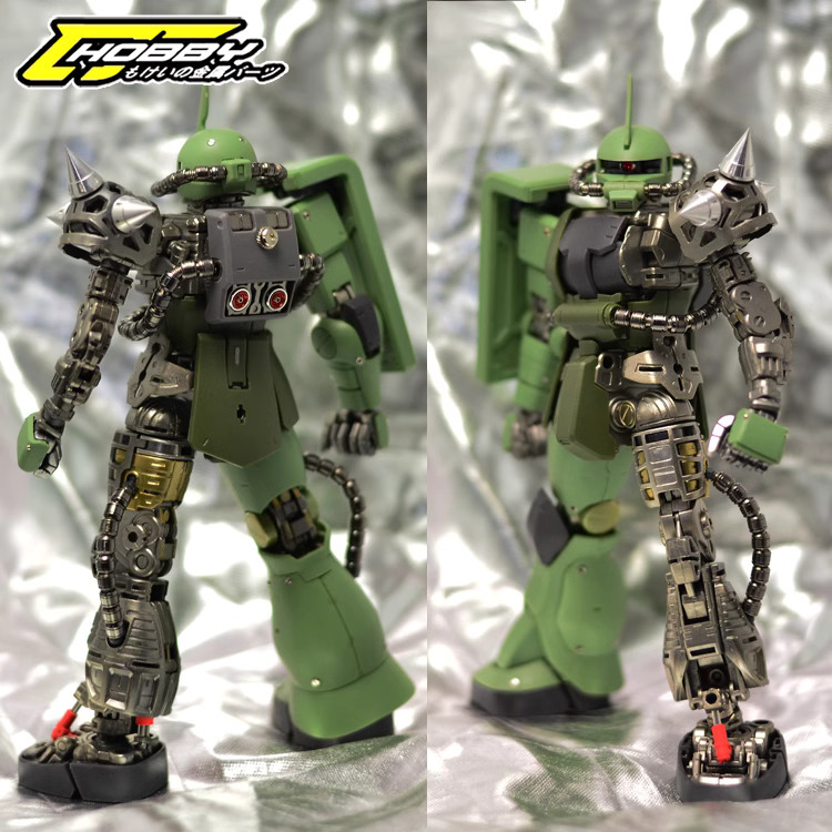 SIDE 3 Metal Detail Up Parts – Silver Energy Cable Tubes For Gundam MG/HG (Ship From US)