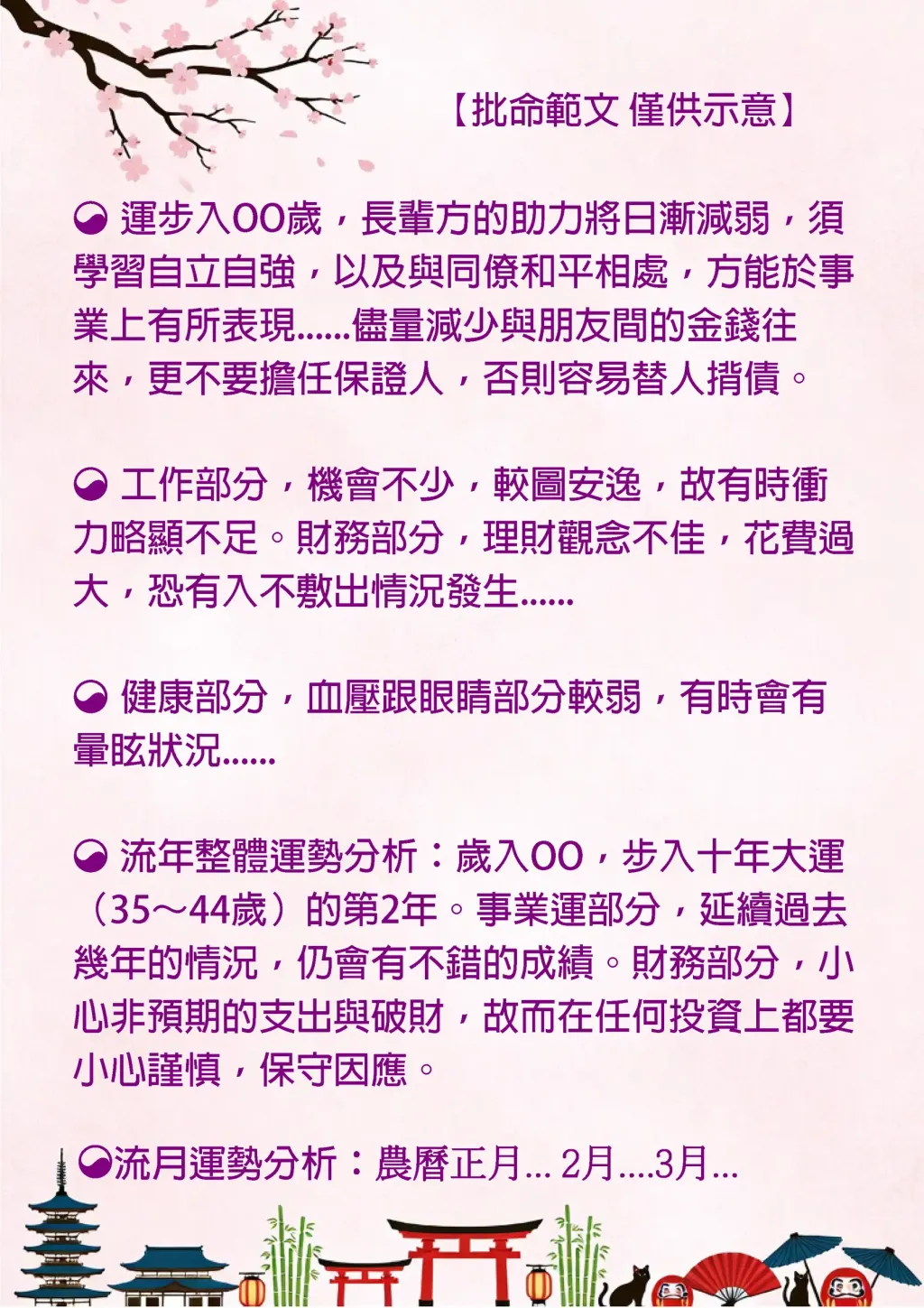 命書-紫微斗數・年度流年運勢體檢3