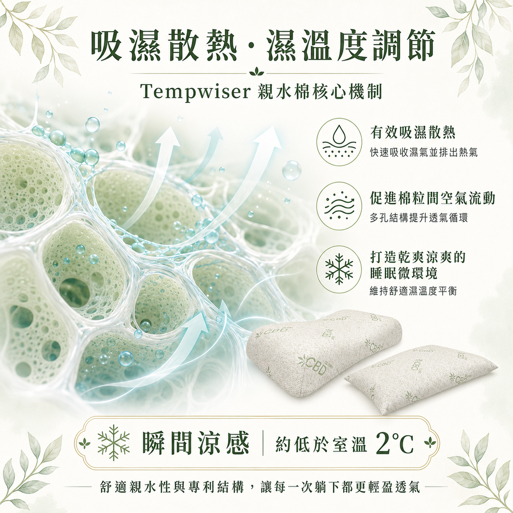 親水枕系列的量感
