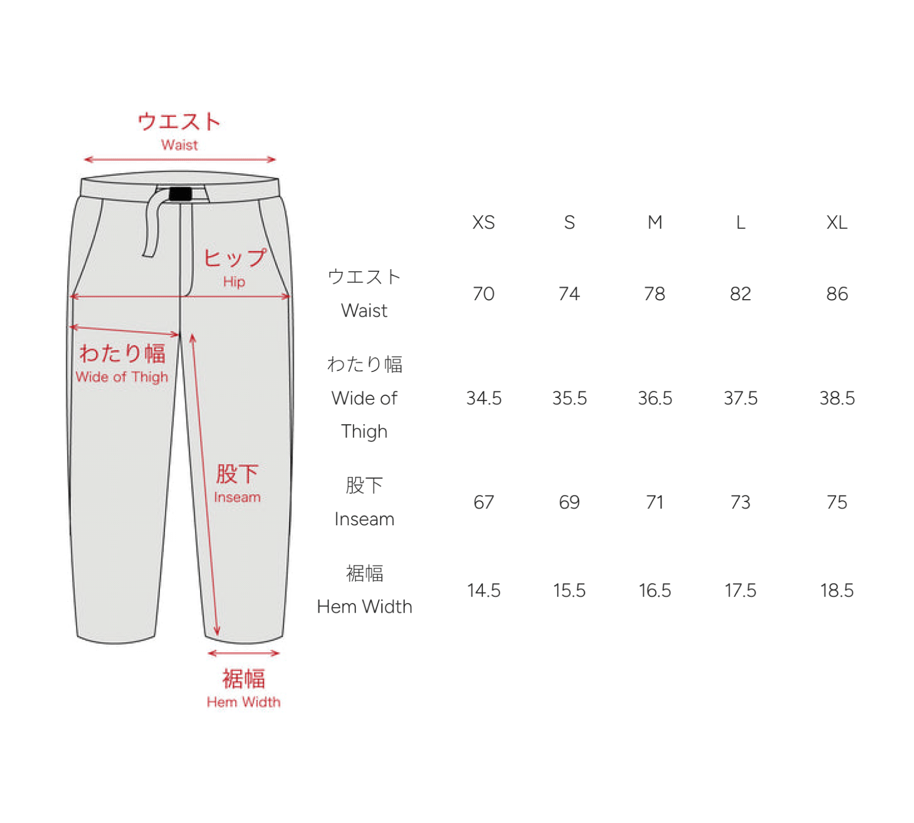 sizing
