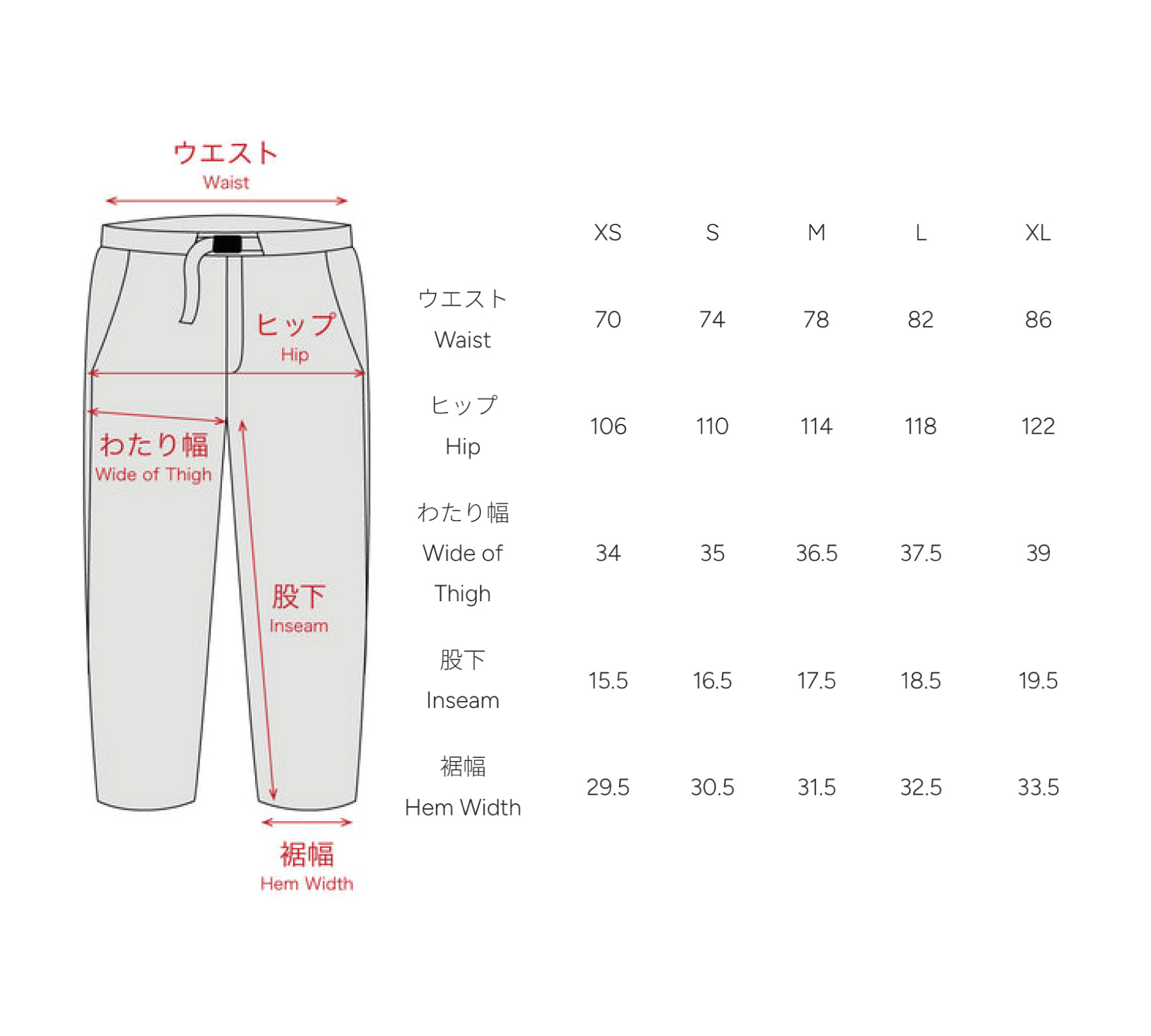 sizing