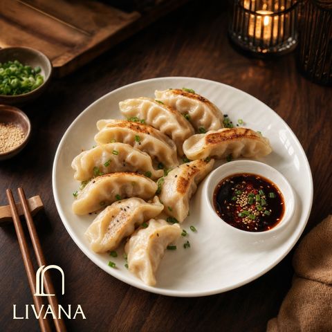 LIVANA_流砂餃子盤_01_餐廳情境