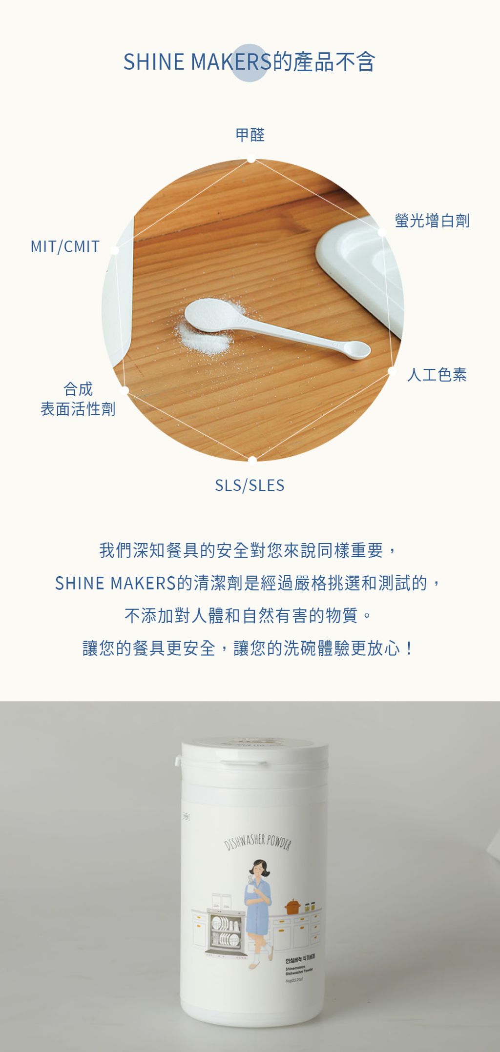 韓國 SHINE MAKERS｜洗碗機專用粉末型清潔劑_官網上架長條圖4