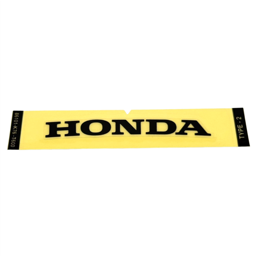 86101-K76-T60ZA前胸蓋HONDA貼紙-黑字