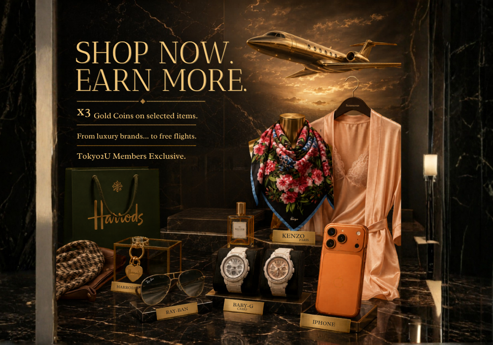 Every purchase brings you rewards | Tokyo2U