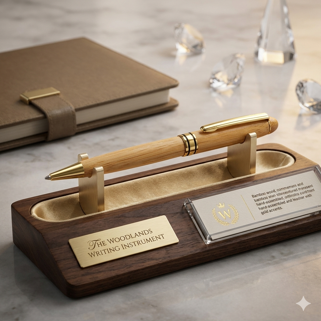 wooden ball point pen small