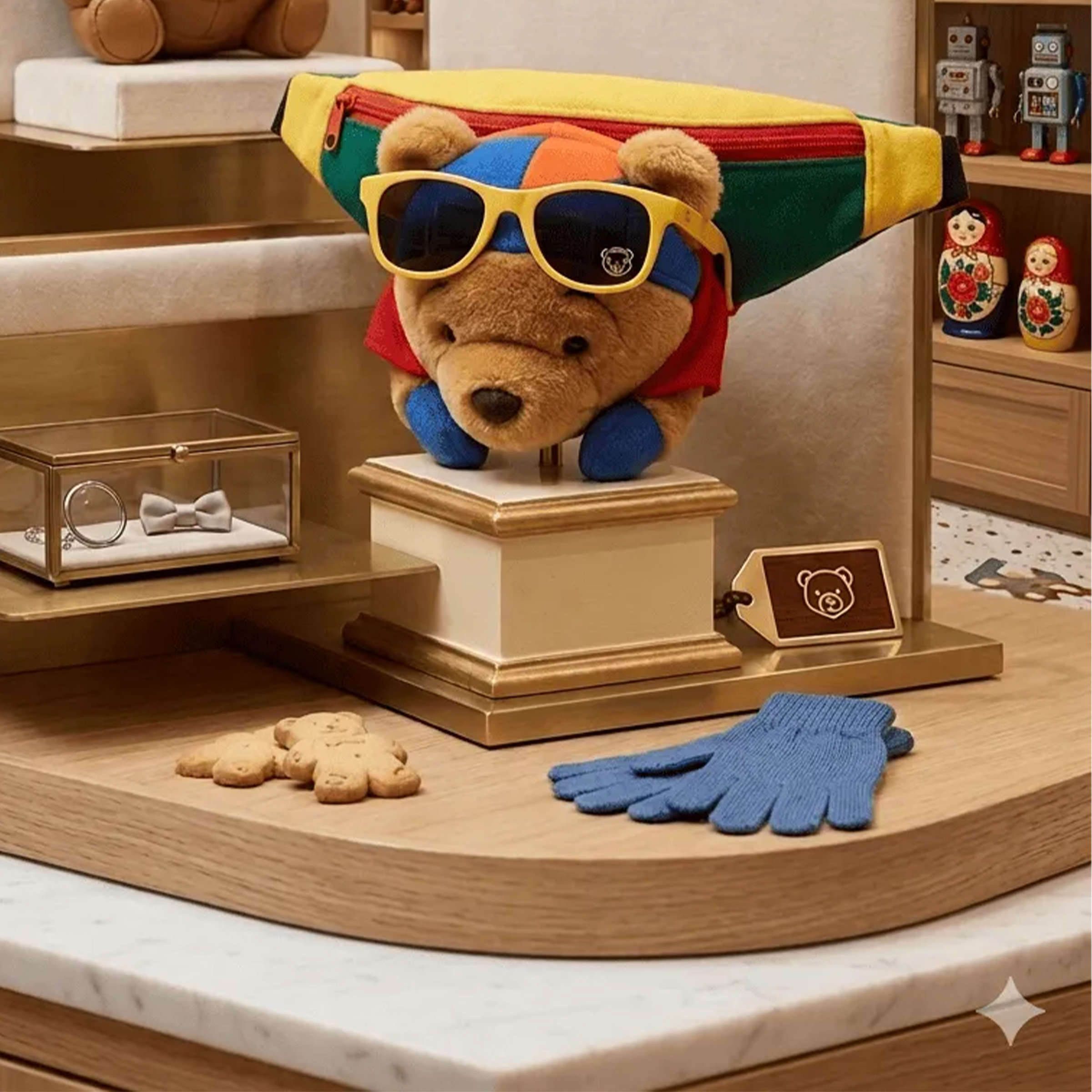 PLUSH BEAR POUCH