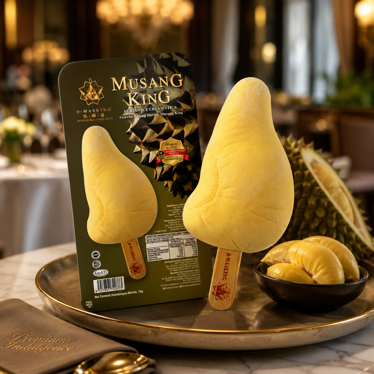 musang king ice cream stick