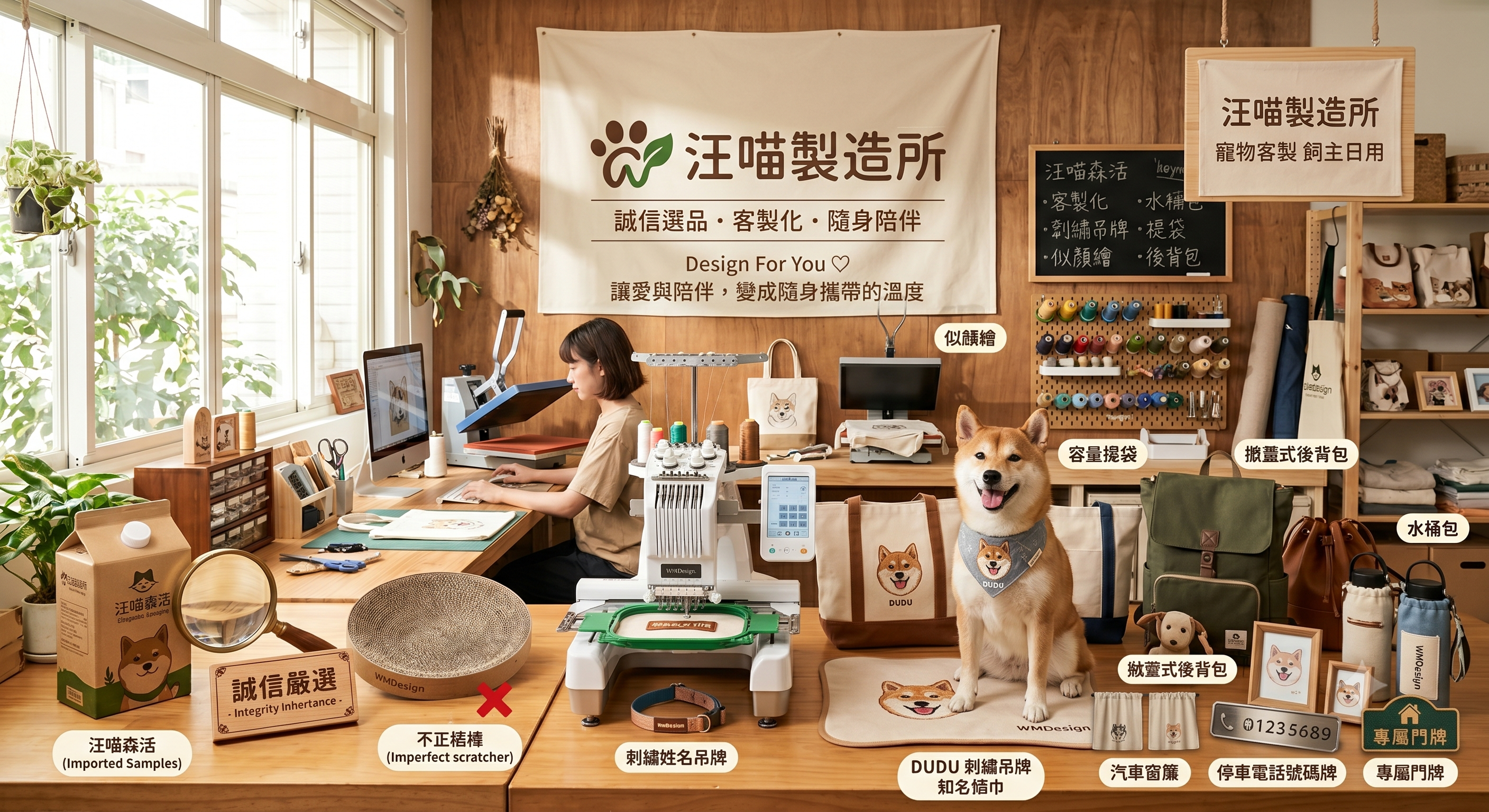 汪喵製造所-寵物商品客製化職人工作室