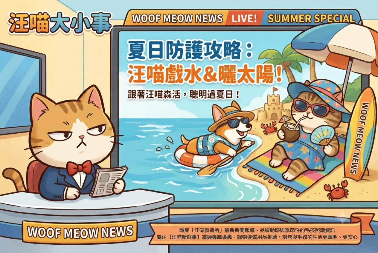 【好視新聞】夏日暴雨高溫襲擊！「汪喵製造所」攜手「汪喵森活」推消暑避雨神器