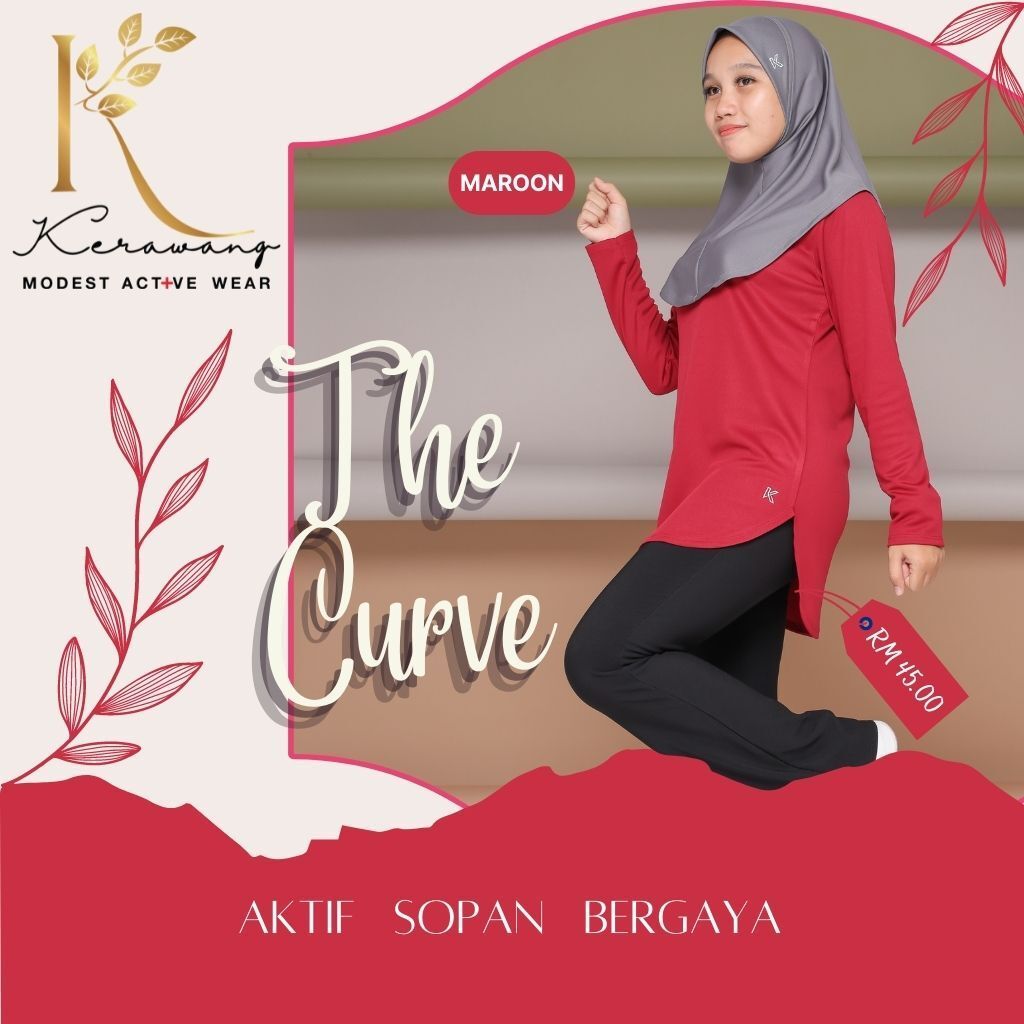 THE CURVE 1.0(MAROON)