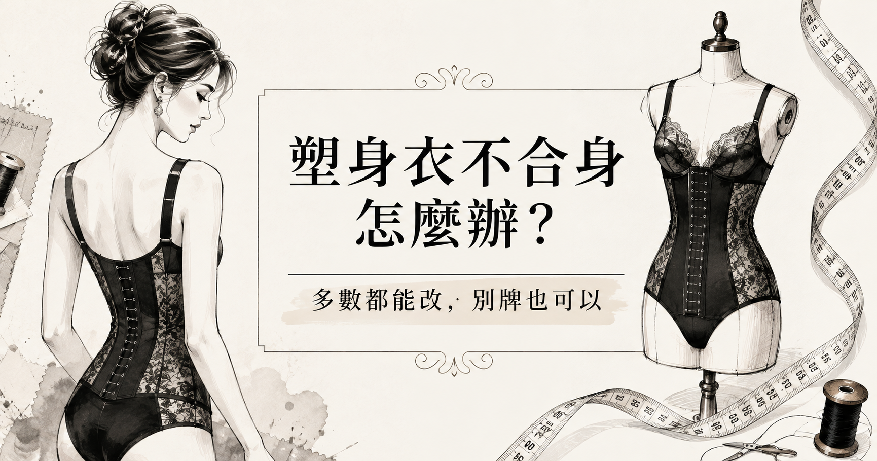 塑身衣穿了不合身怎麼辦？修改、訂做、換牌前你該知道的事｜